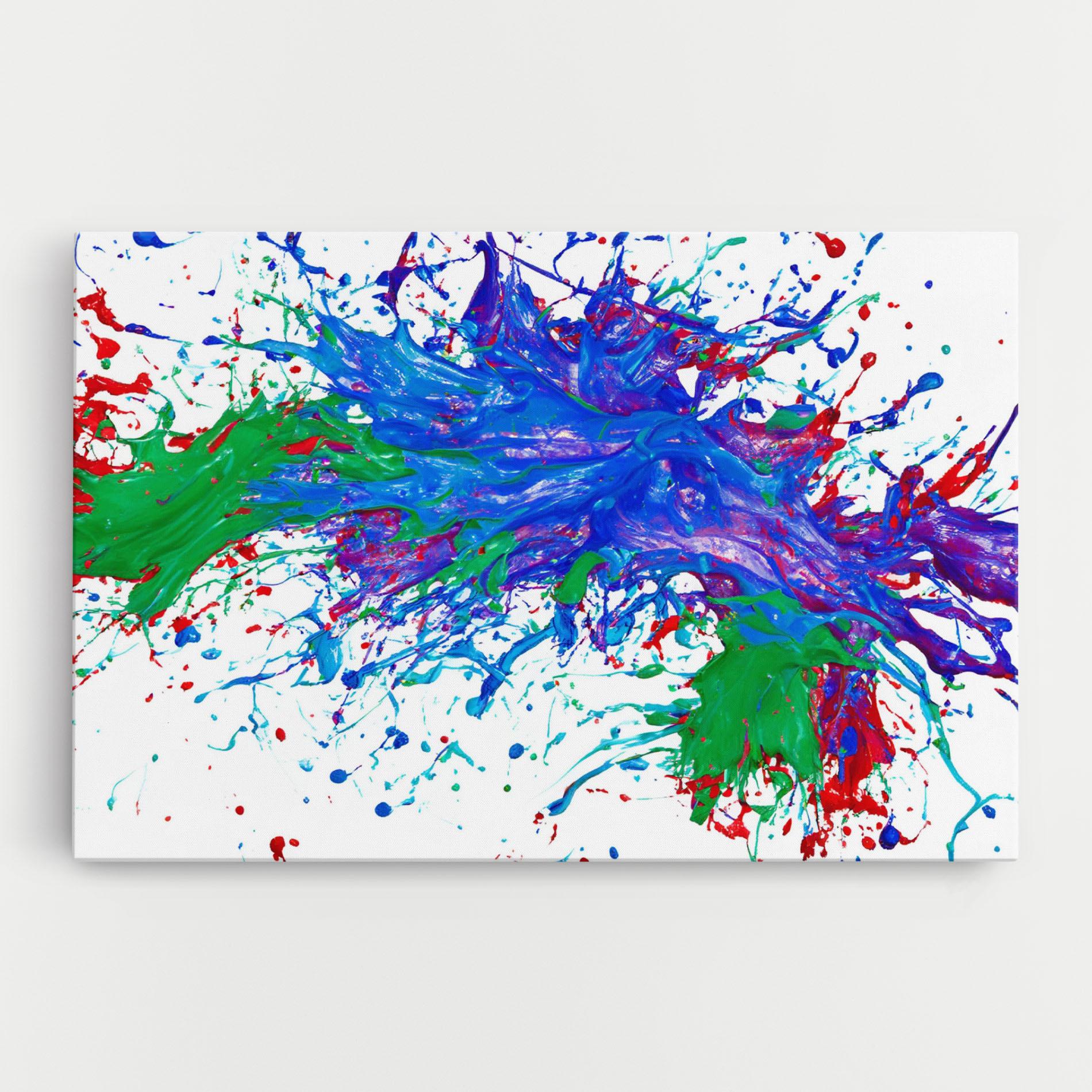 Vászonkép Colorful Blue Purple mockup 0