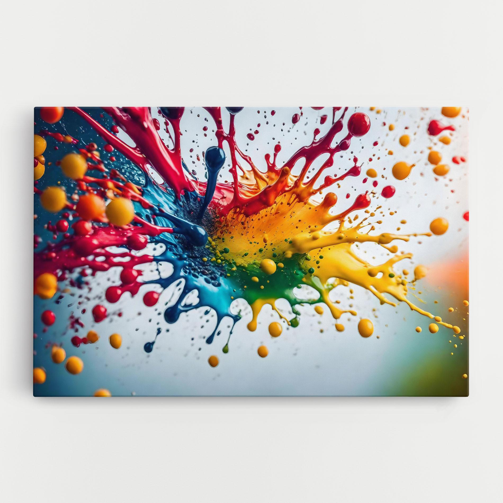 Vászonkép Colorful Splash Rainbow mockup 0