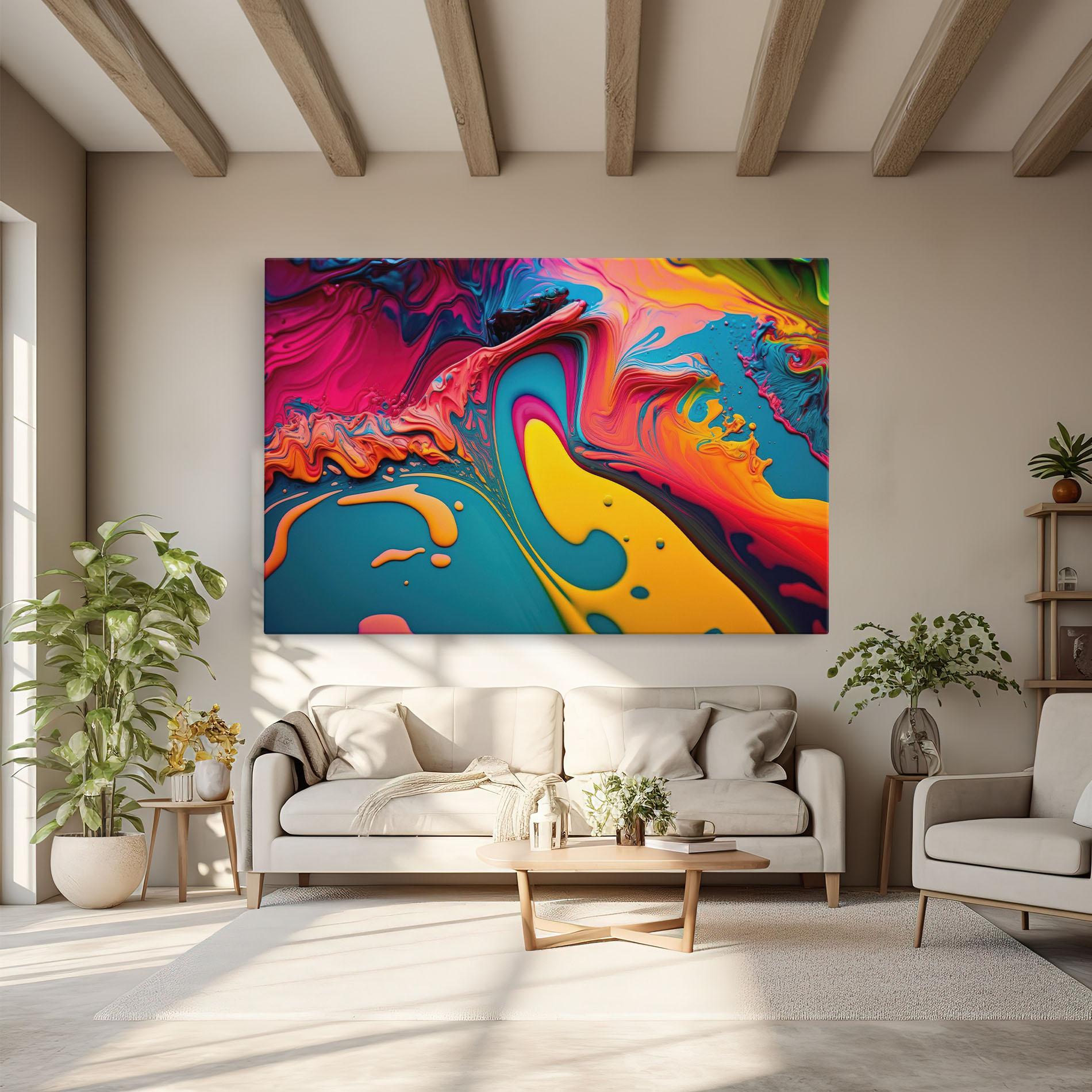 Vászonkép Acrylic Close Up mockup 6