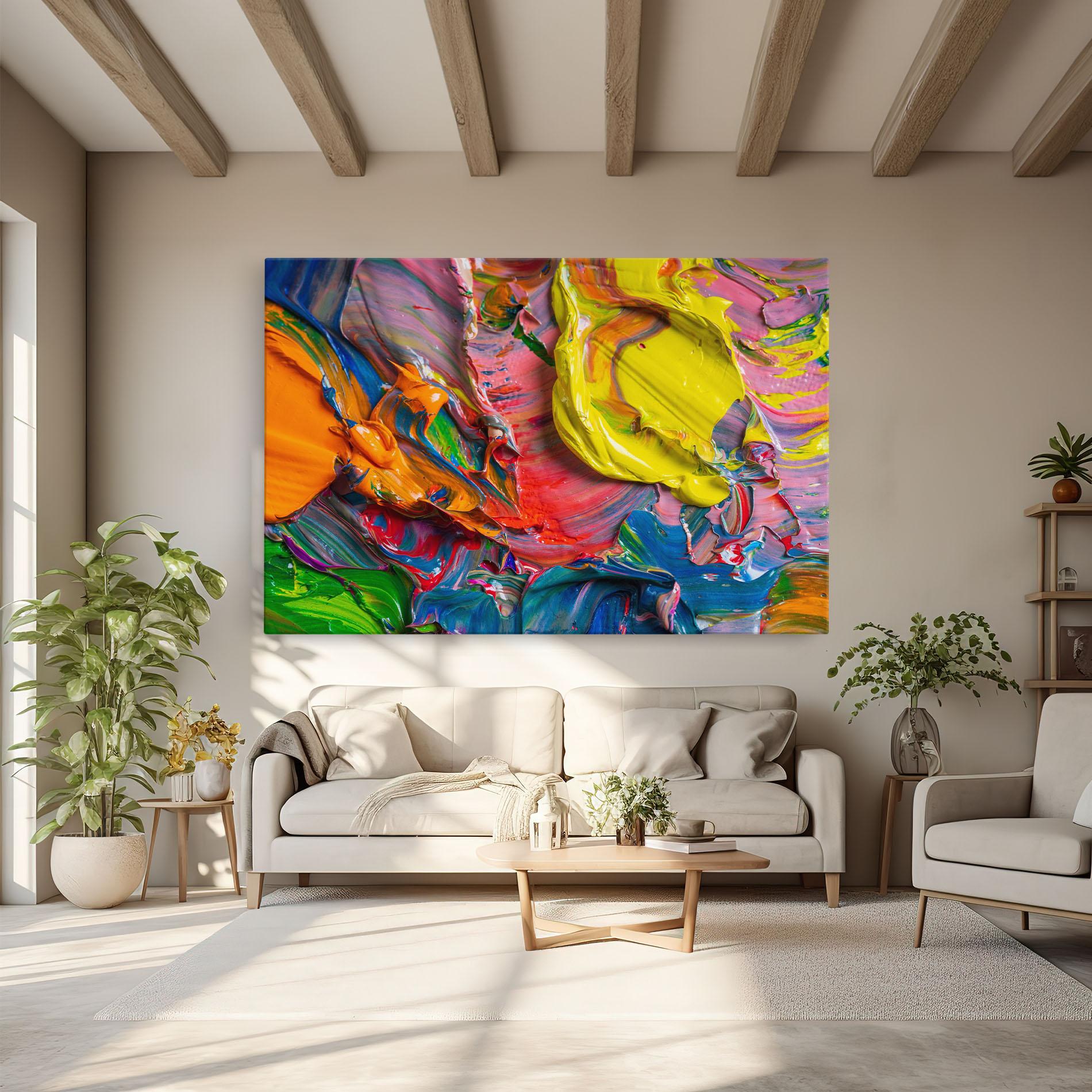 Vászonkép Bright Oil Colors mockup 6