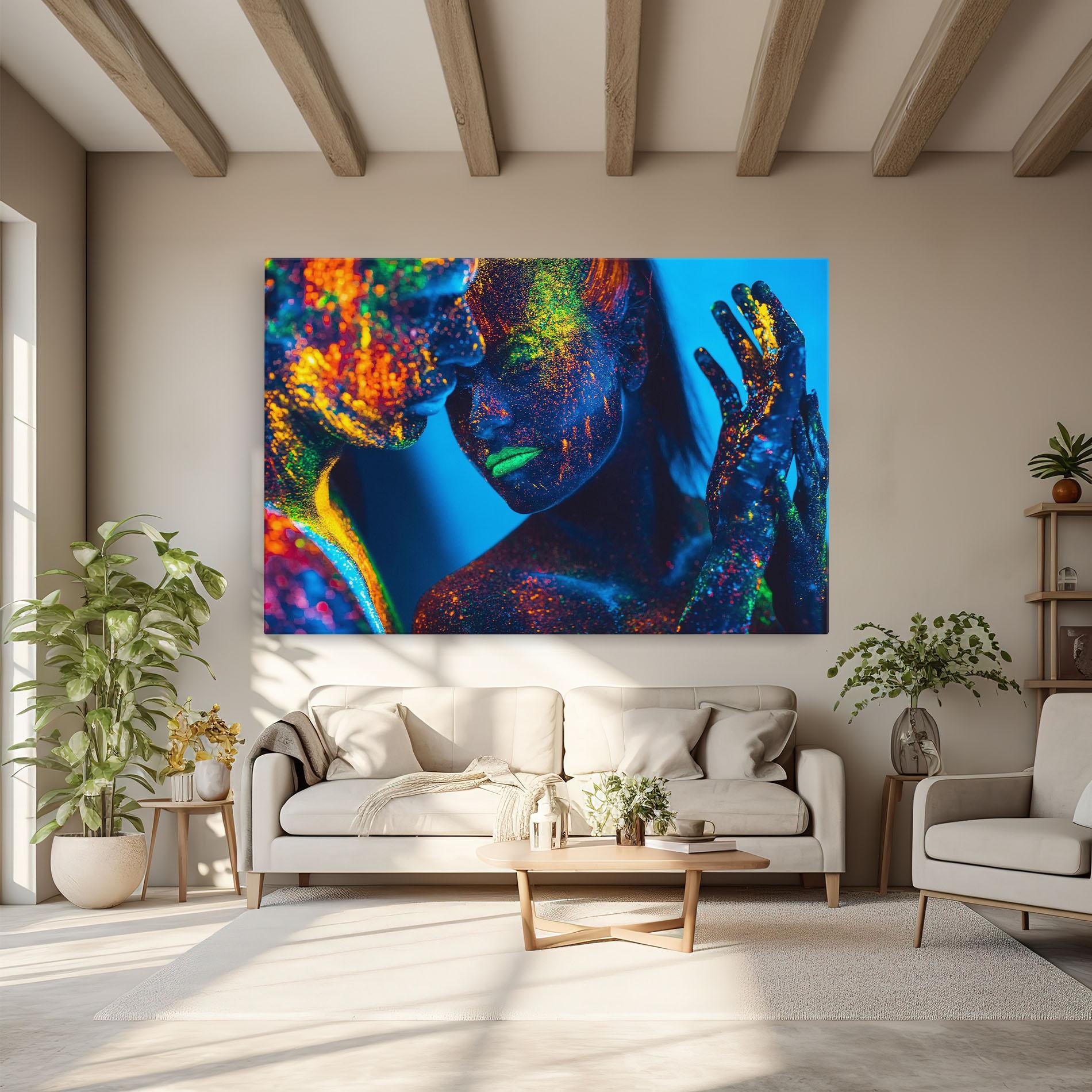 Vászonkép Fluorescent Couple mockup 6