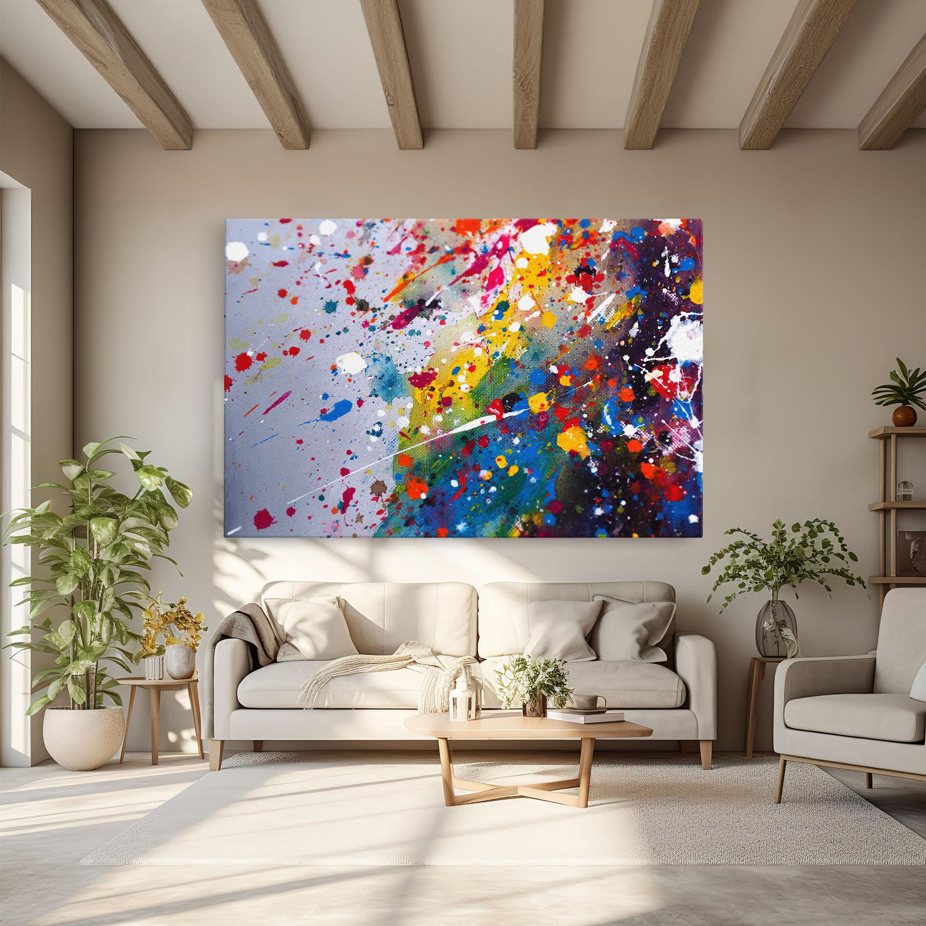 Vászonkép Watercolor Drops mockup 6