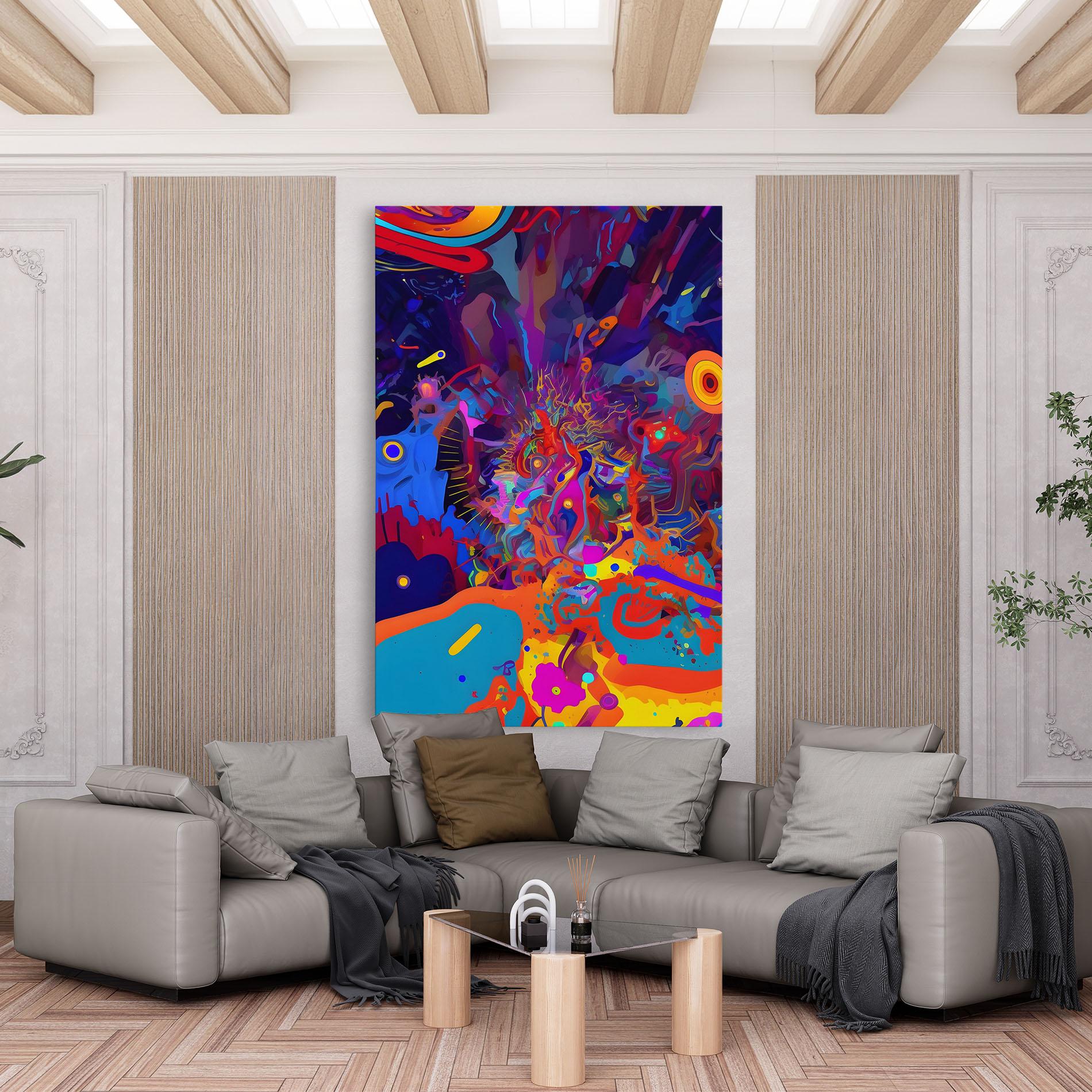 Vászonkép Abstract Color Work mockup 6