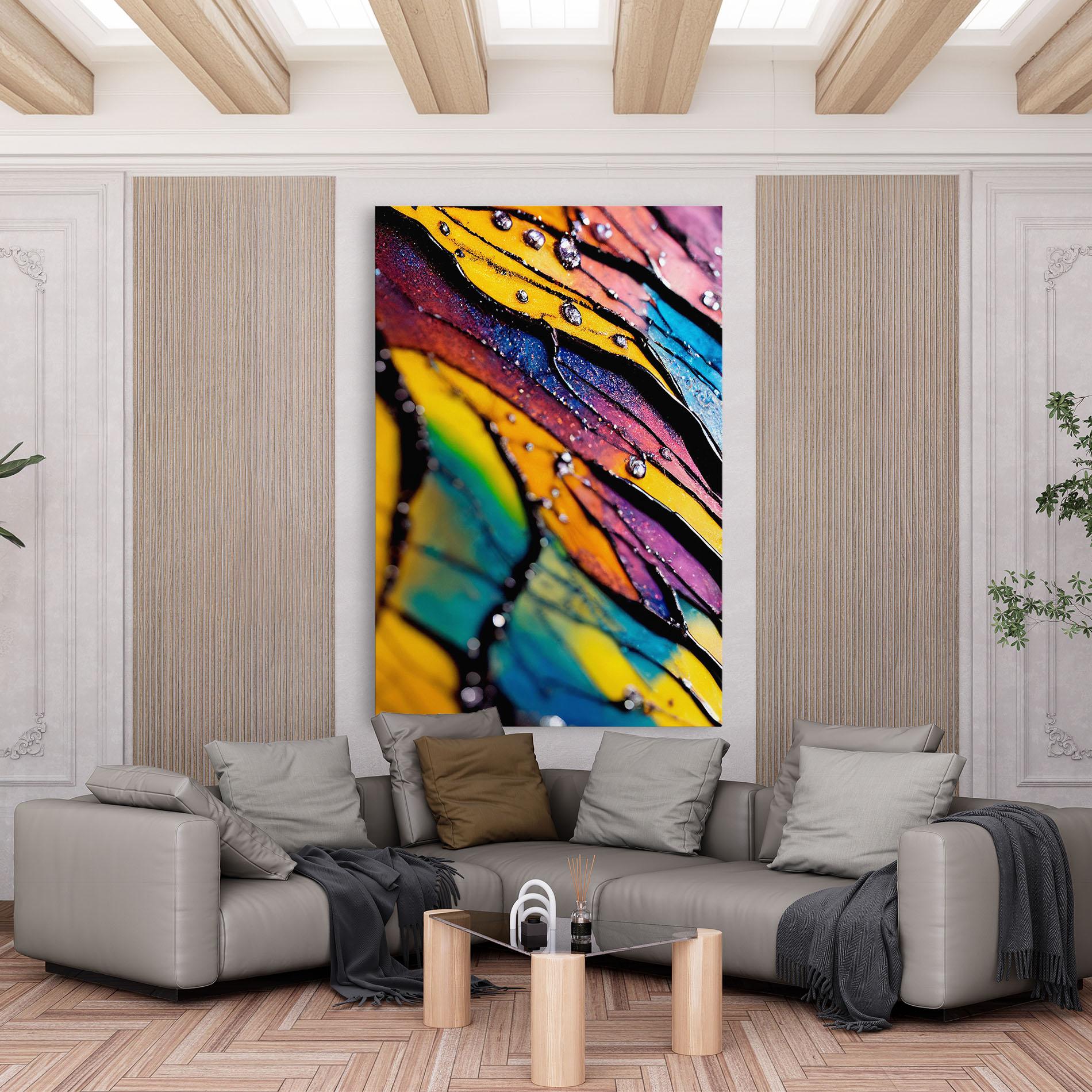 Vászonkép Beautiful Colorful Epoxy mockup 6