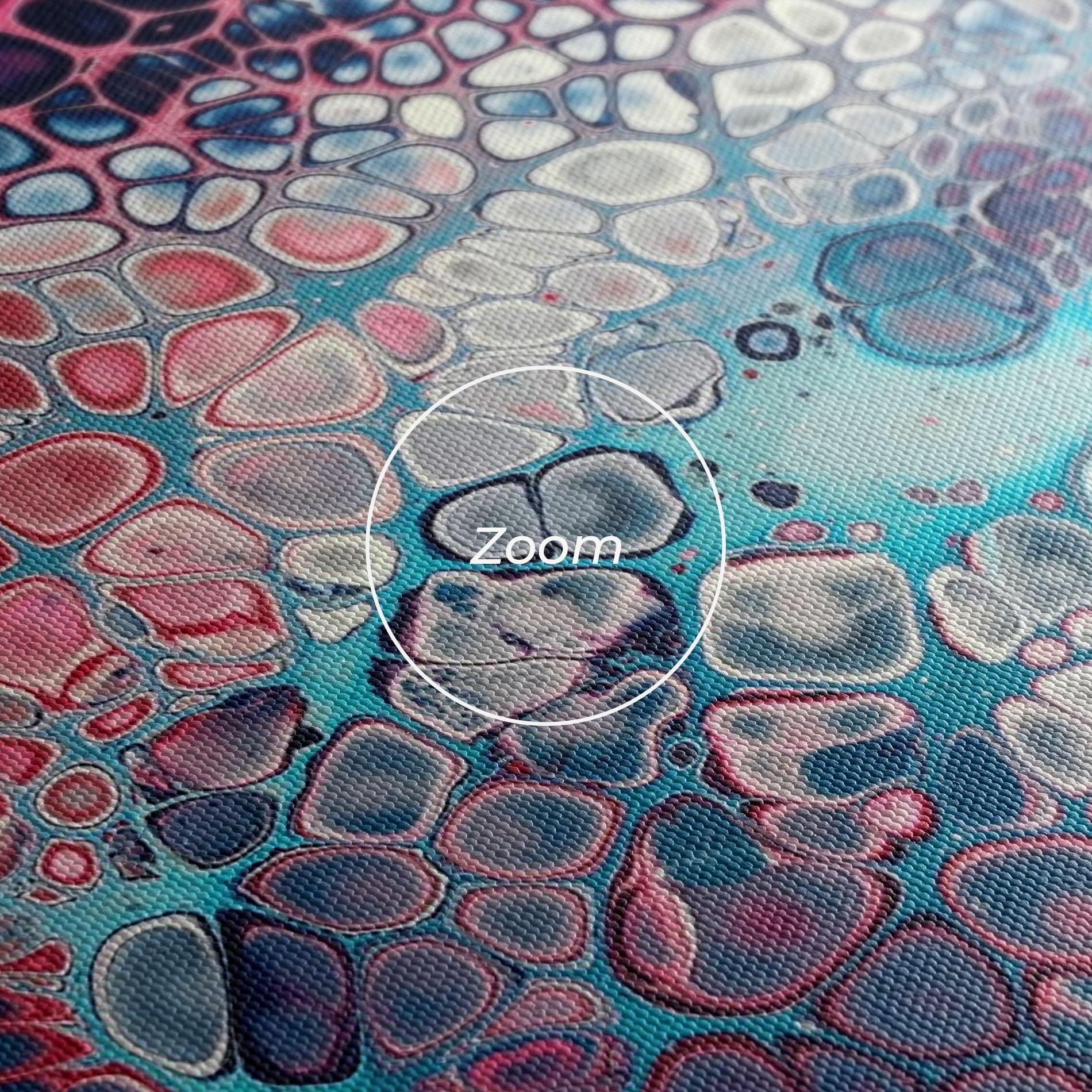 Vászonkép Abstract Blue Objects mockup 3