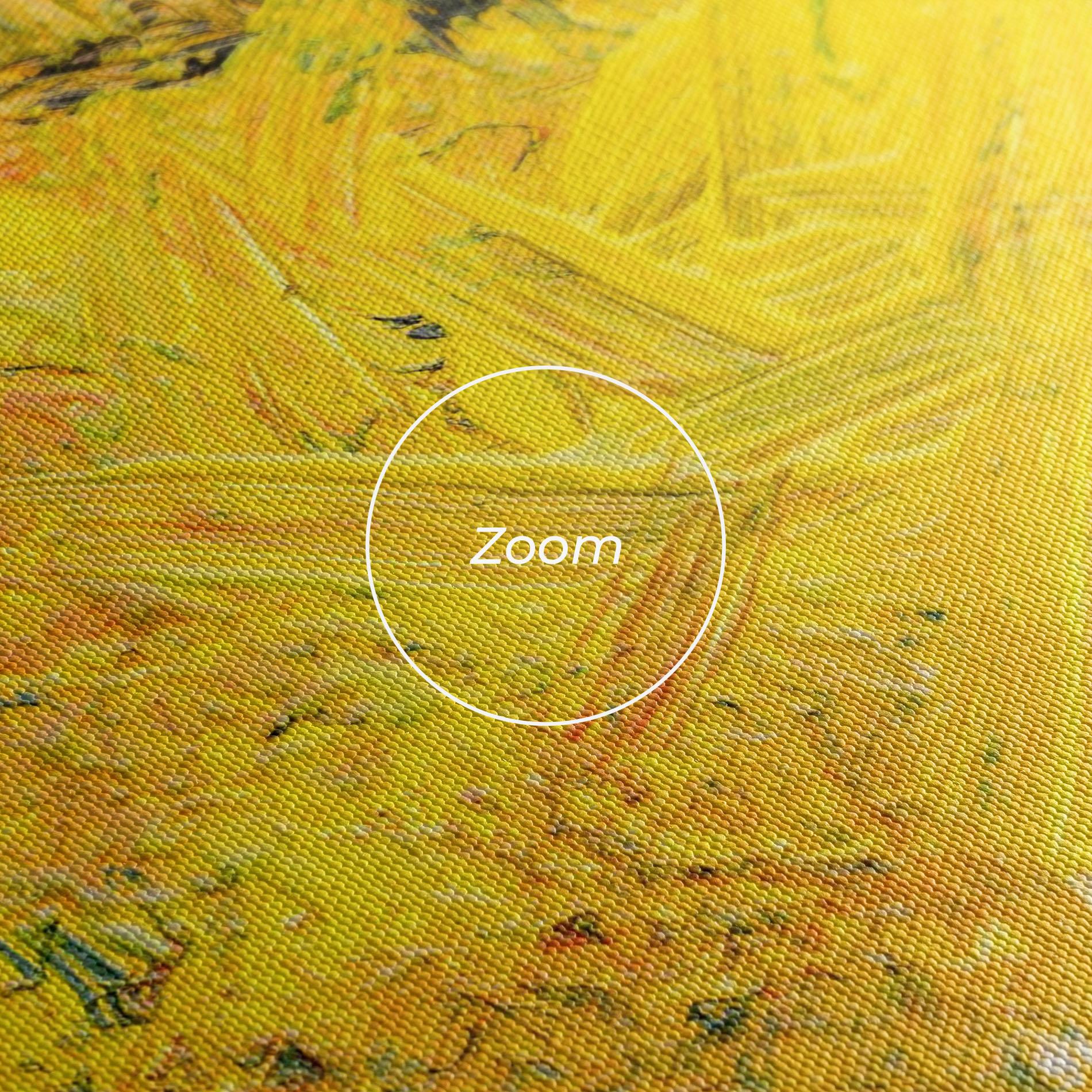 Vászonkép Artistic Yellow Painting mockup 3