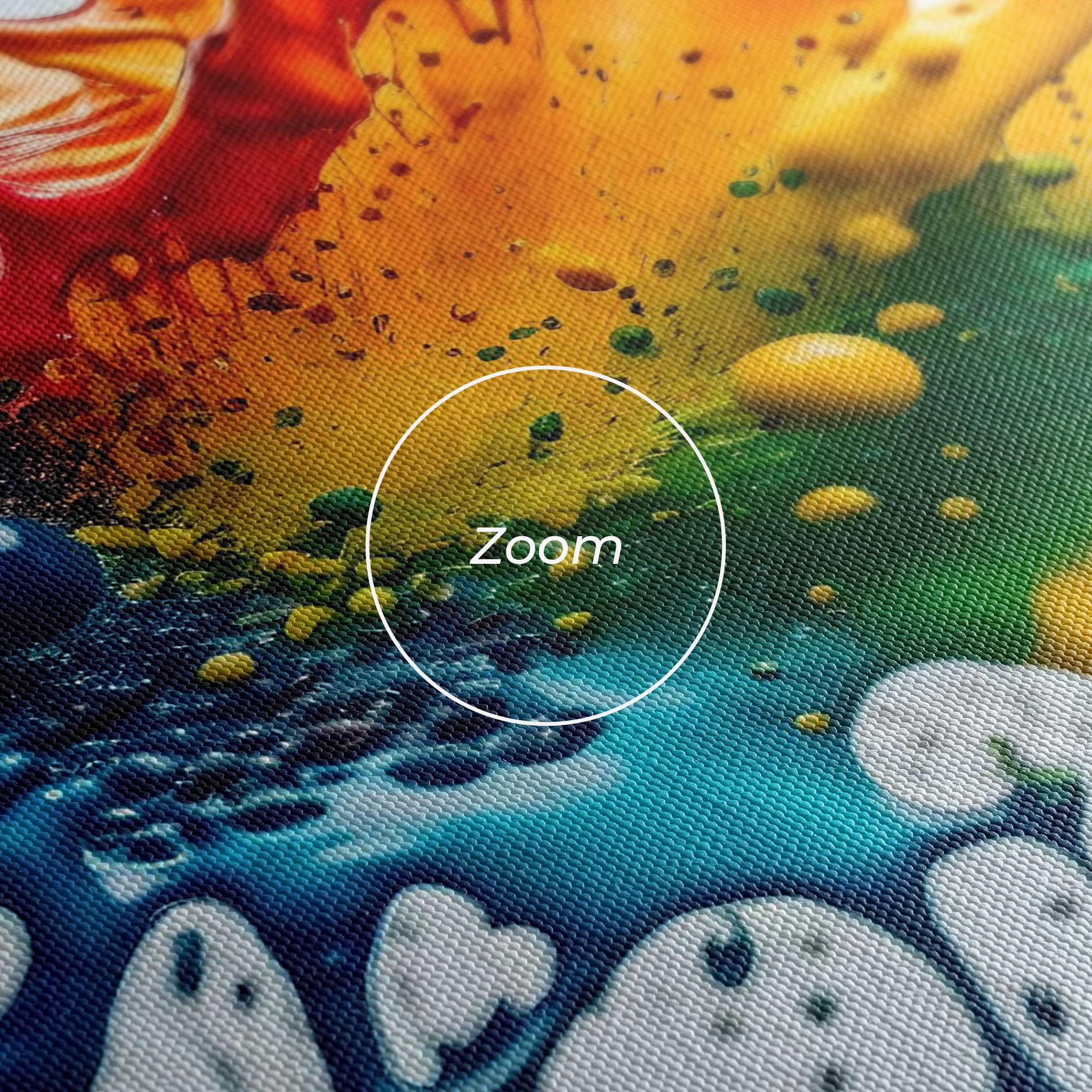 Vászonkép Colorful Splash Rainbow mockup 3