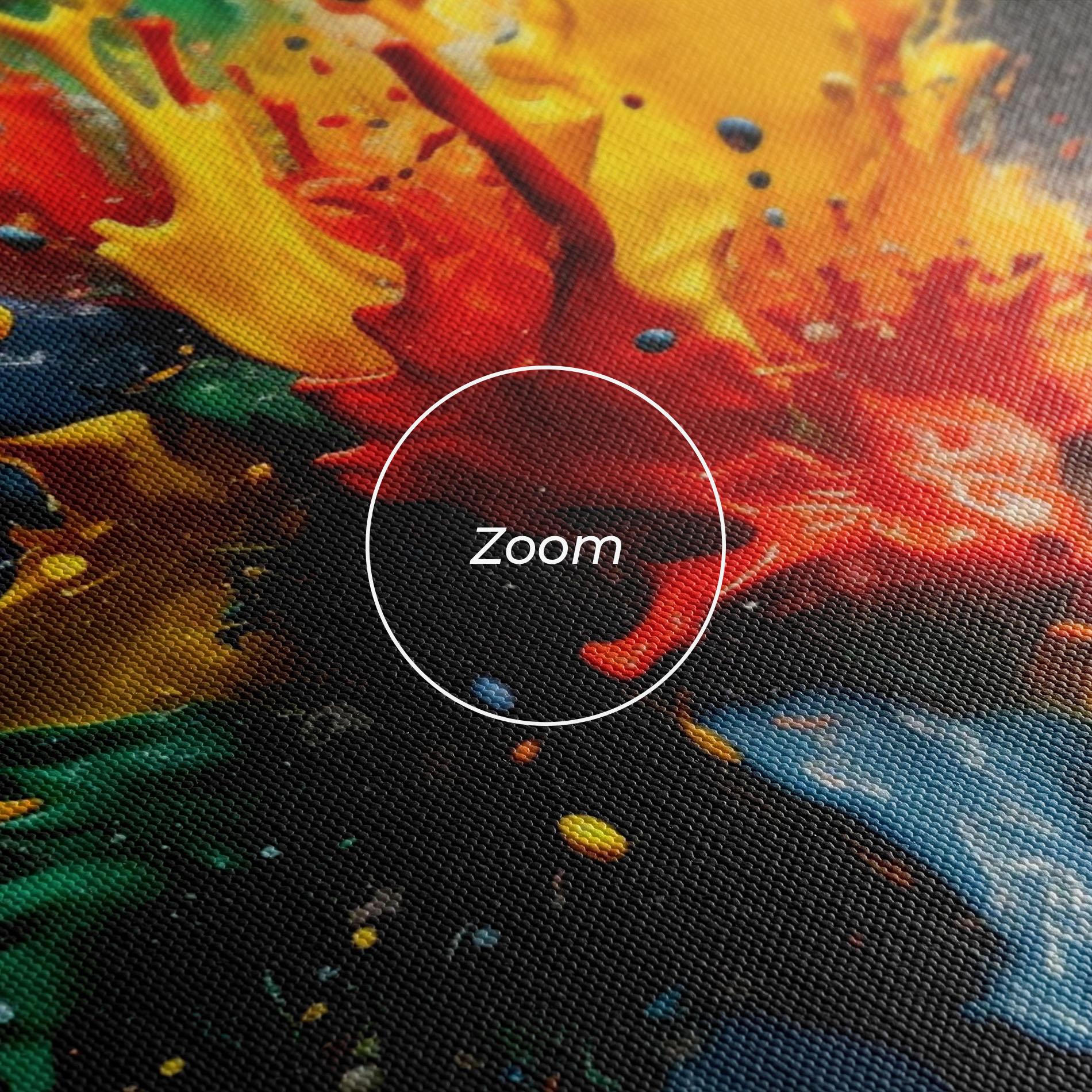 Vászonkép Floating Color Splash mockup 3