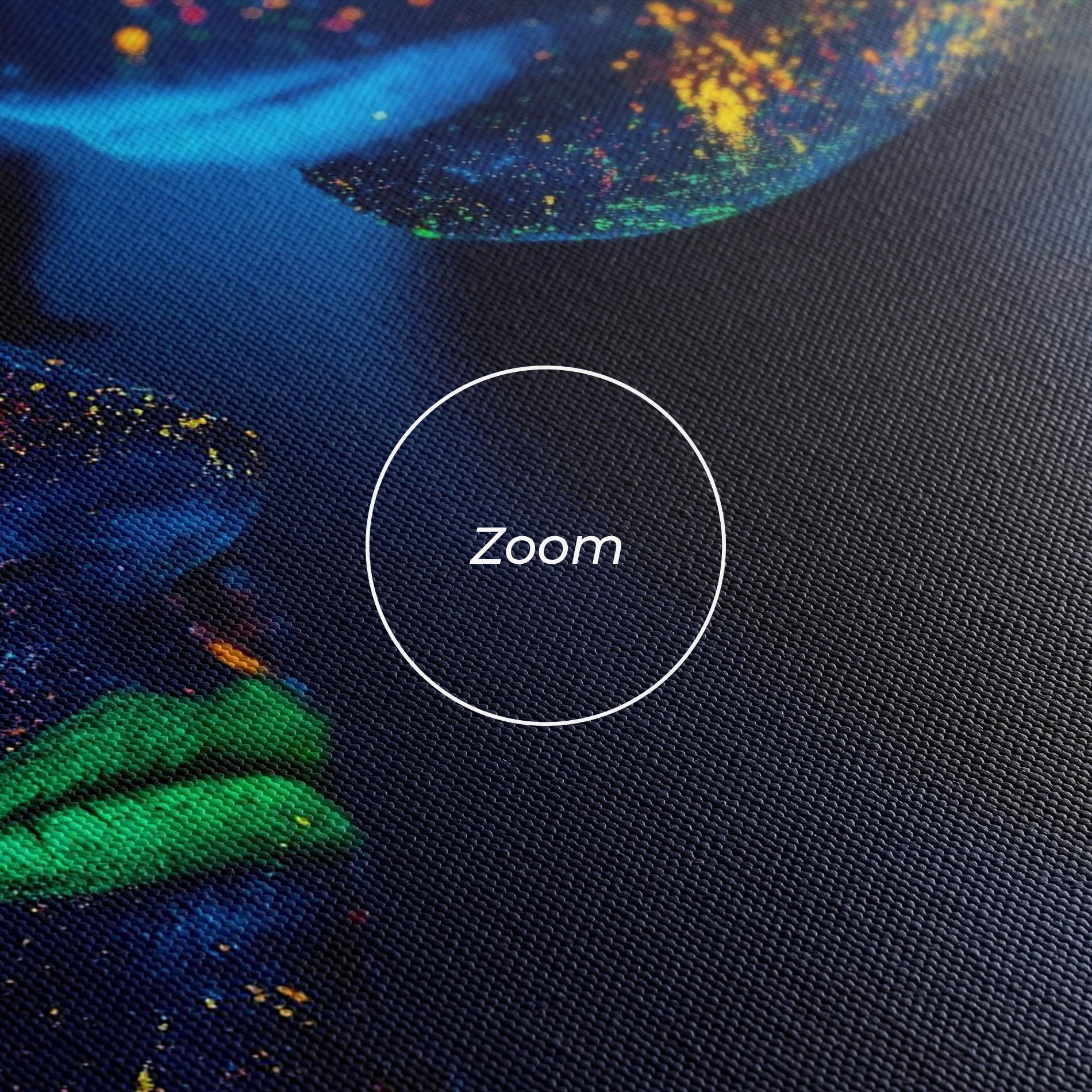 Vászonkép Fluorescent Green Lips mockup 3