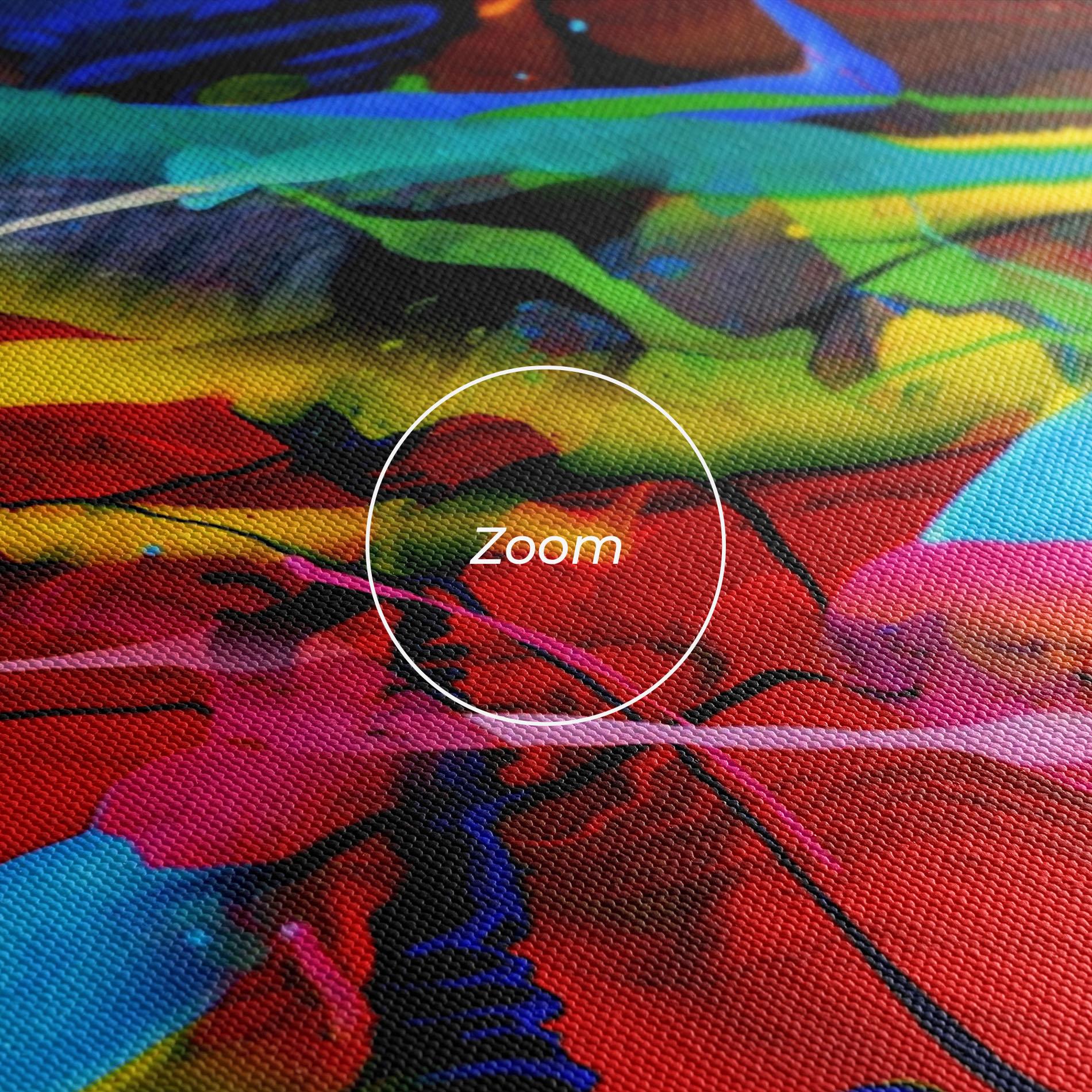 Vászonkép Hand Draw Red Painting mockup 3