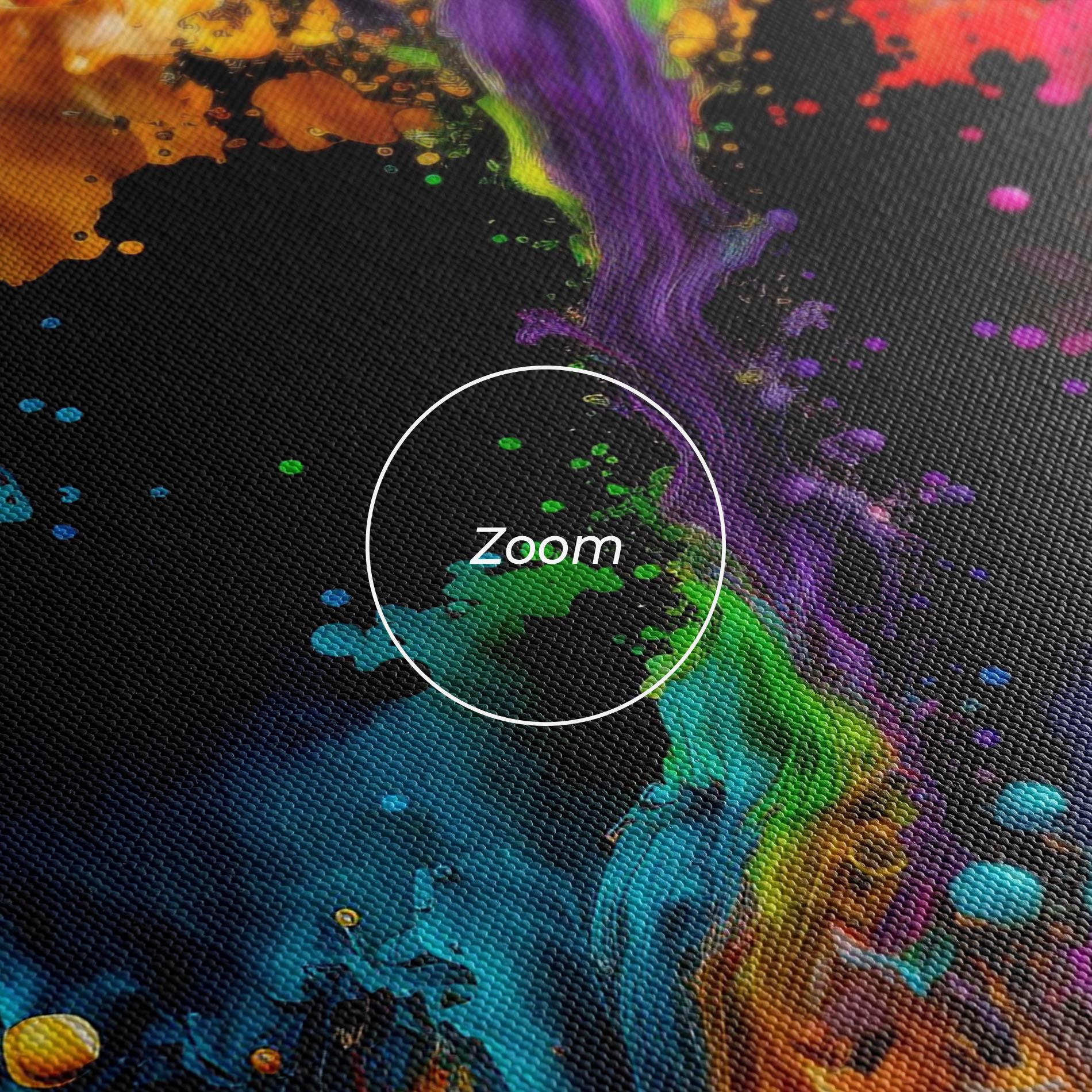 Vászonkép Oily Splash Explosion mockup 3