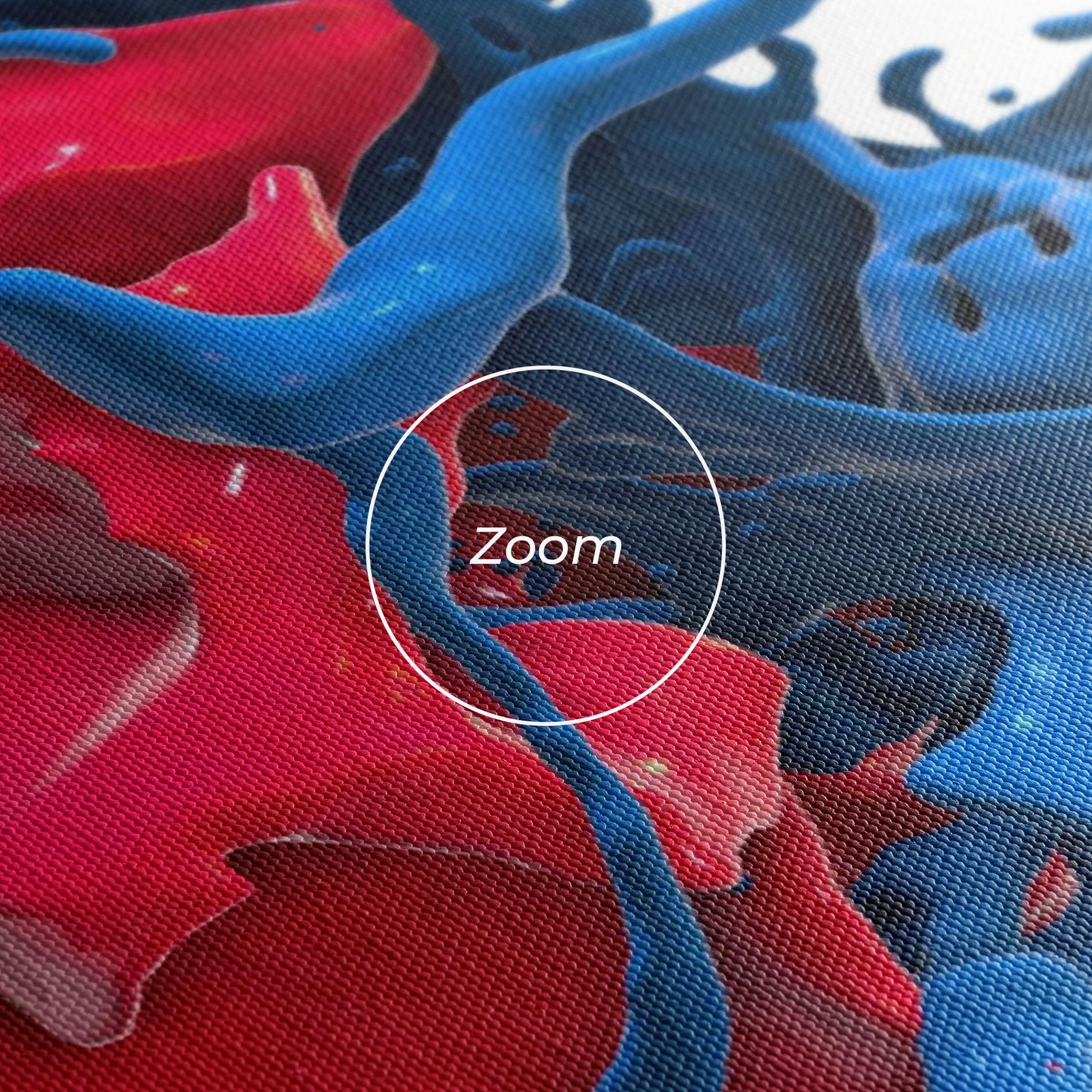 Vászonkép Pink And Blue Splash mockup 3