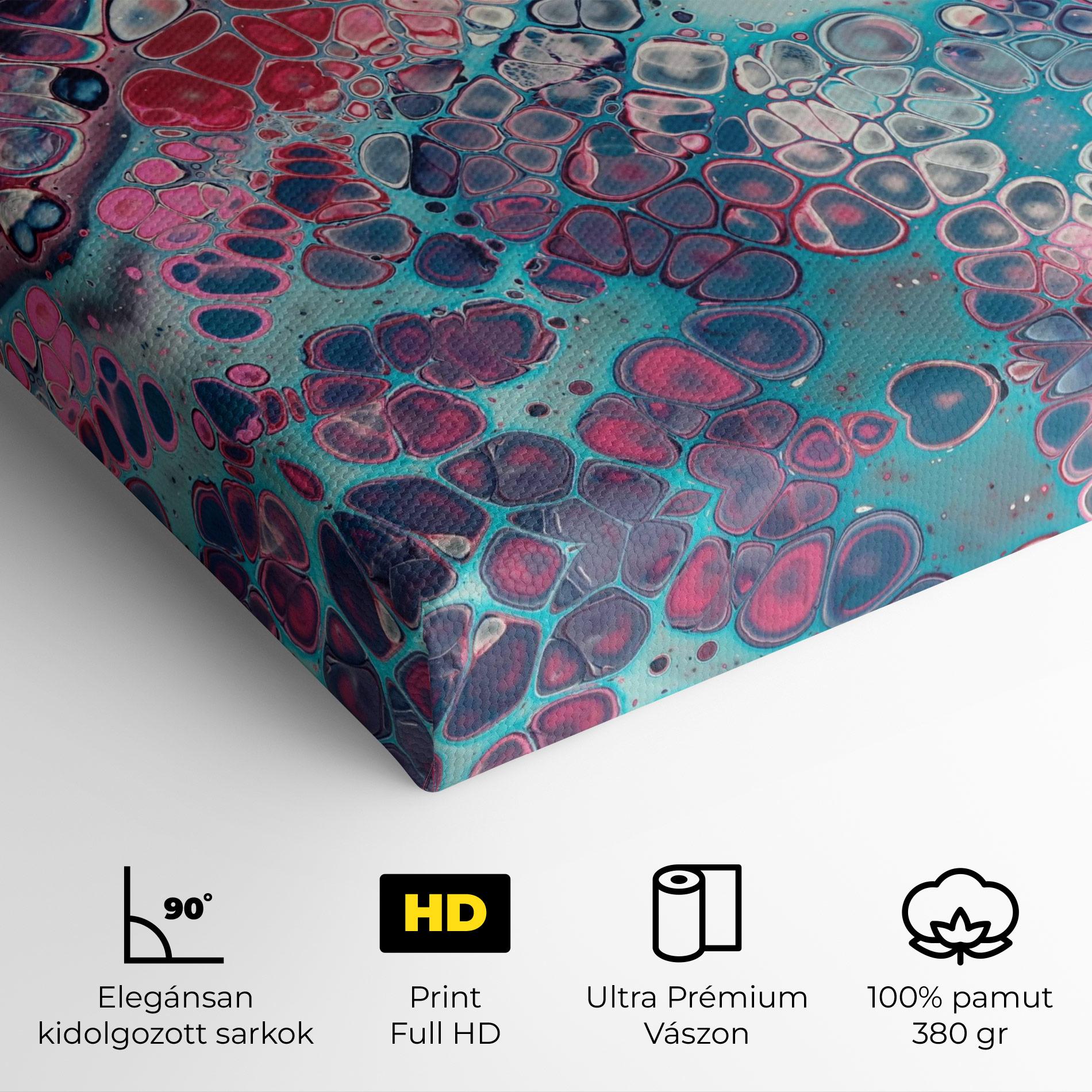 Vászonkép Abstract Blue Objects mockup 4