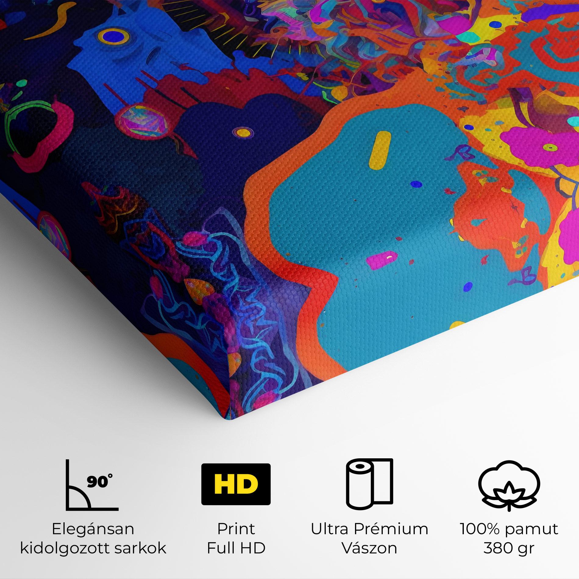 Vászonkép Abstract Color Work mockup 4