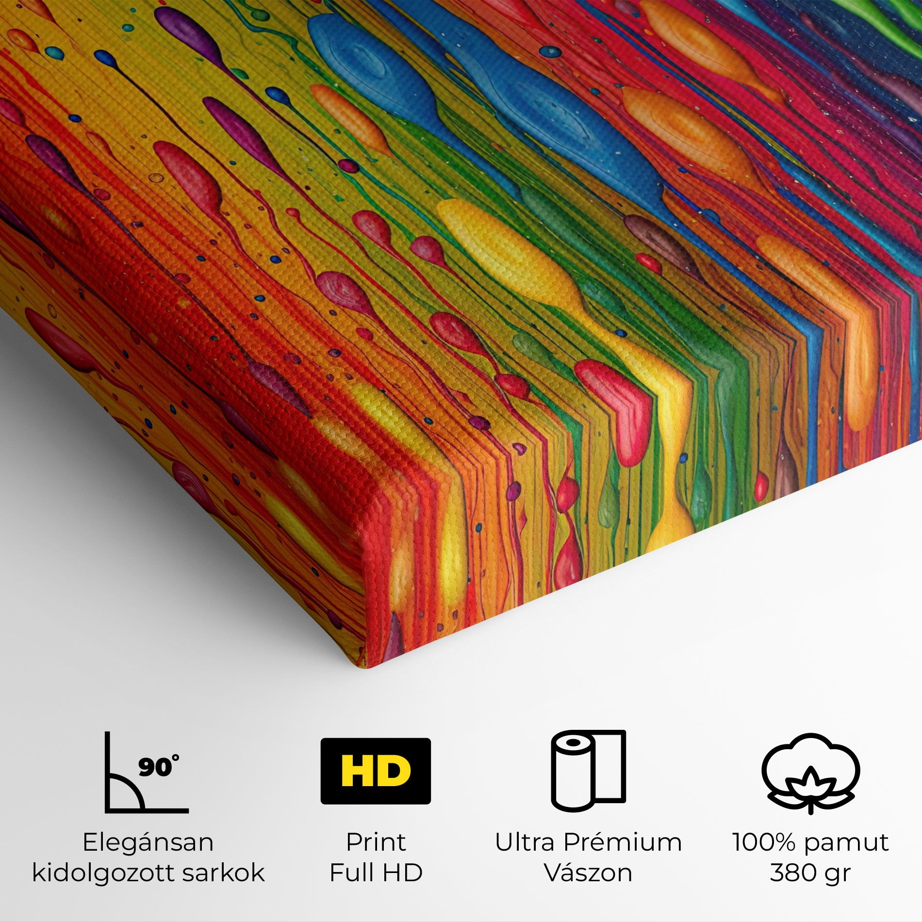Abstract Rainbow Pattern mockup 4