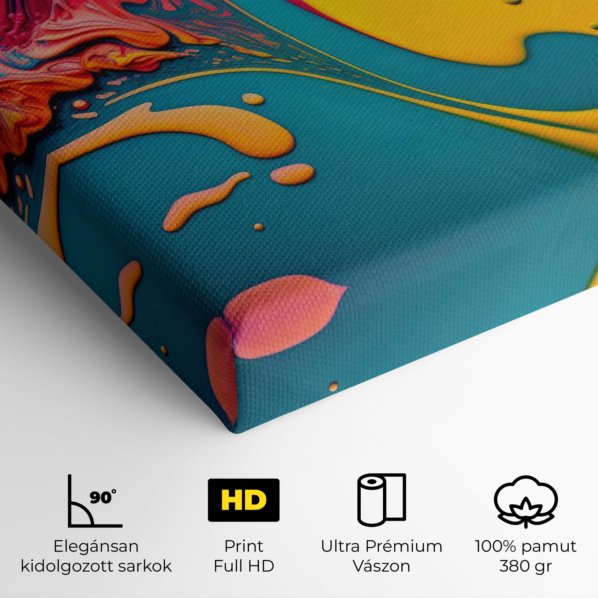 Vászonkép Acrylic Close Up mockup 4