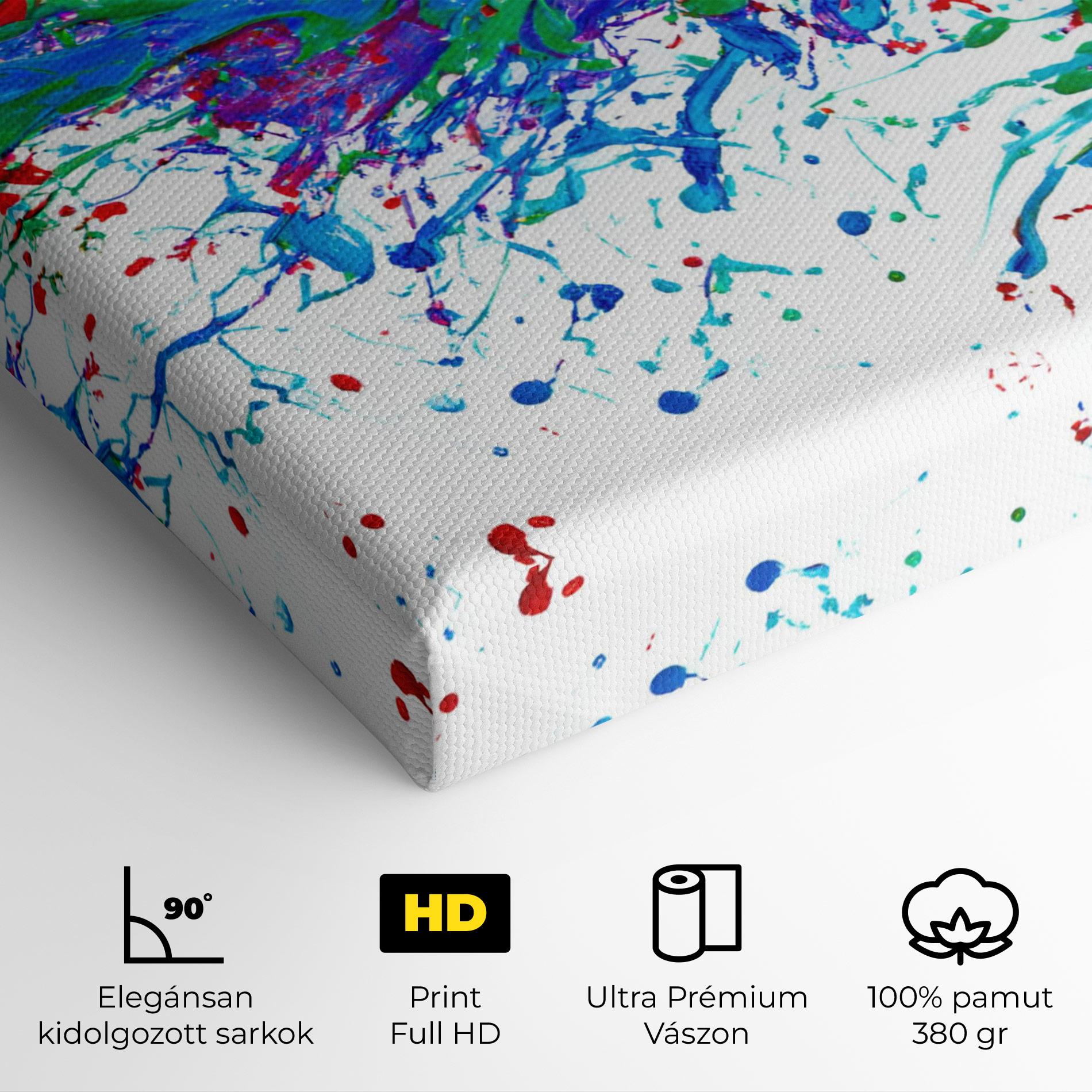 Vászonkép Colorful Blue Purple mockup 4