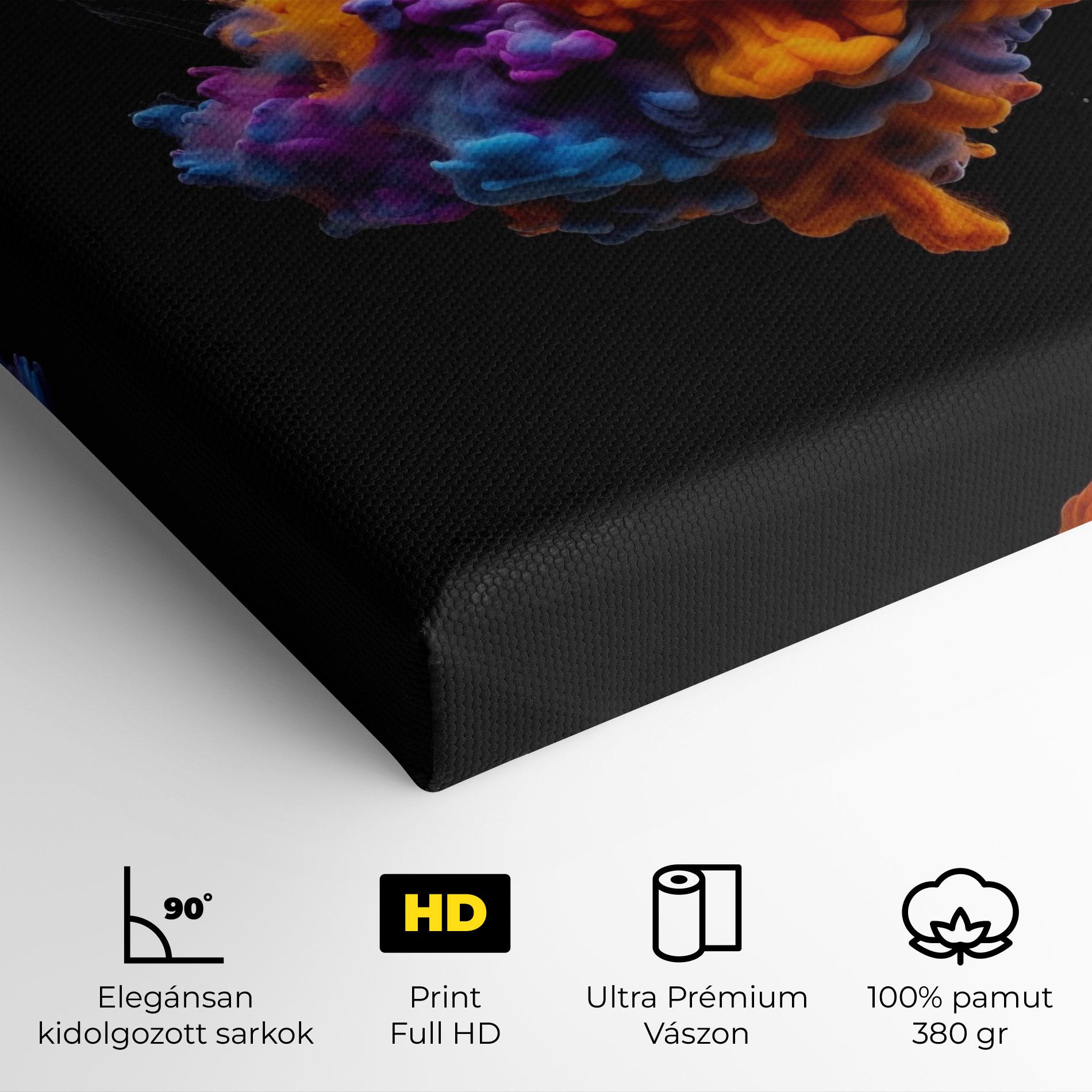 Vászonkép Colorful Cloud Liquid mockup 4