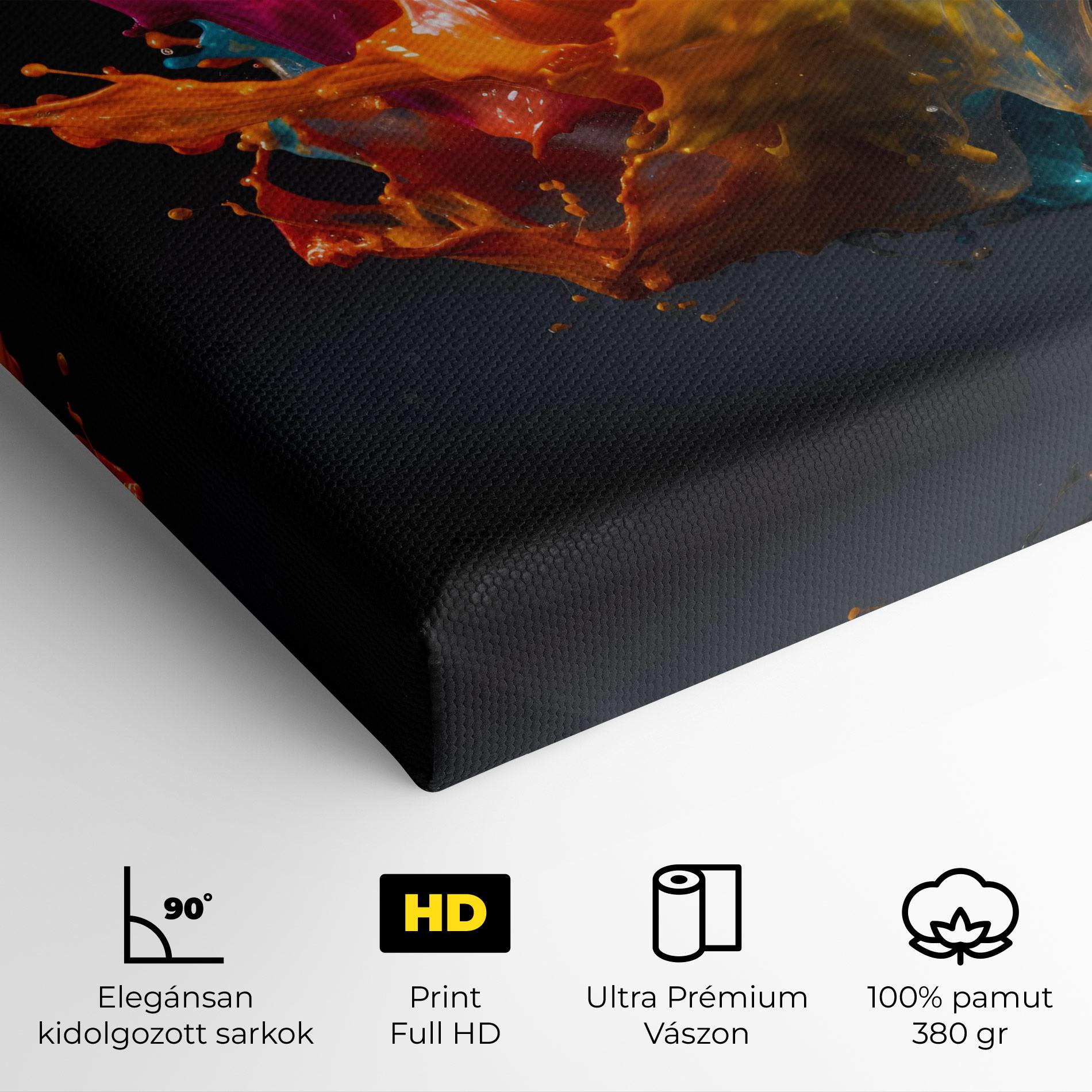 Vászonkép Colorful Splash Floating mockup 4