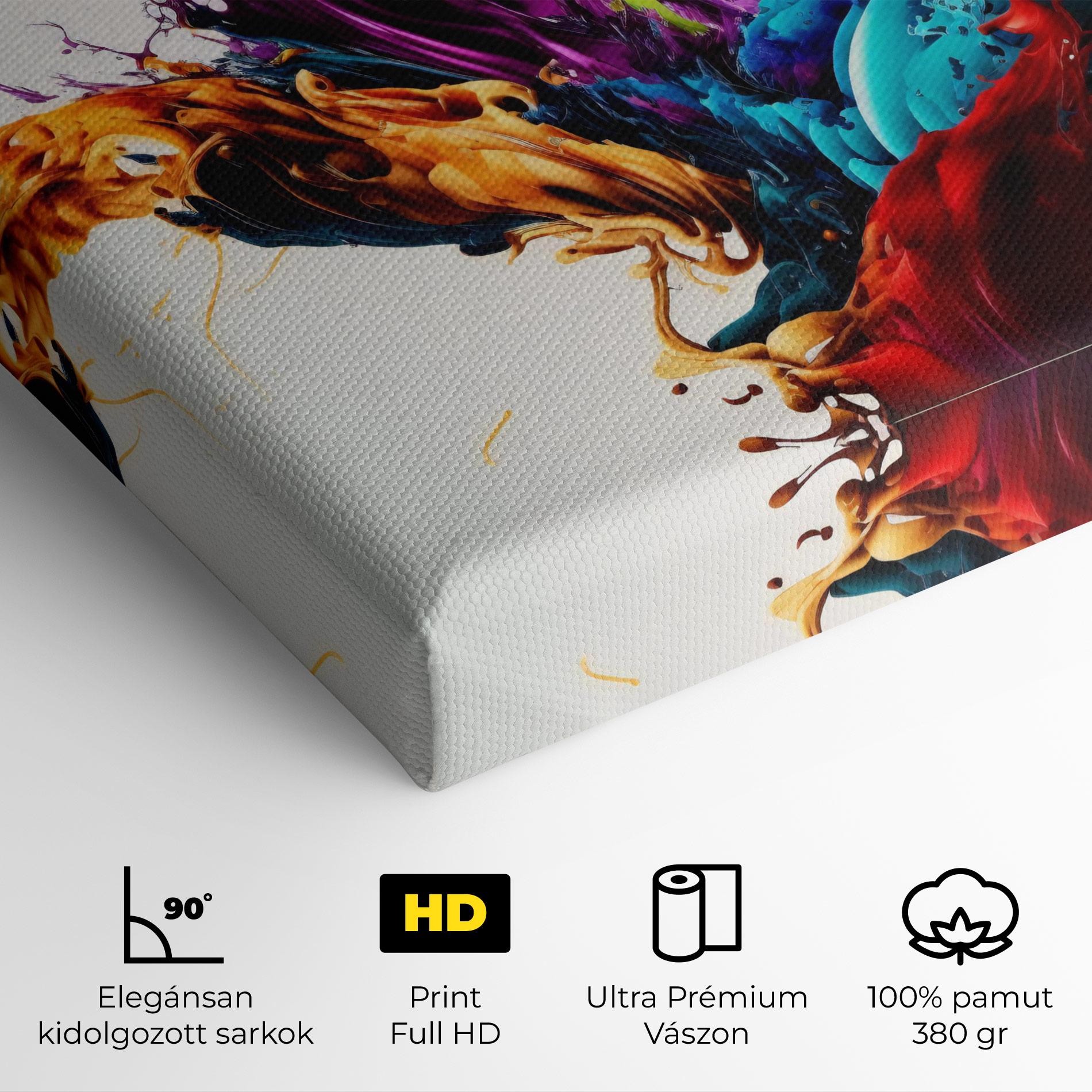 Vászonkép Dark Purple Splash mockup 4