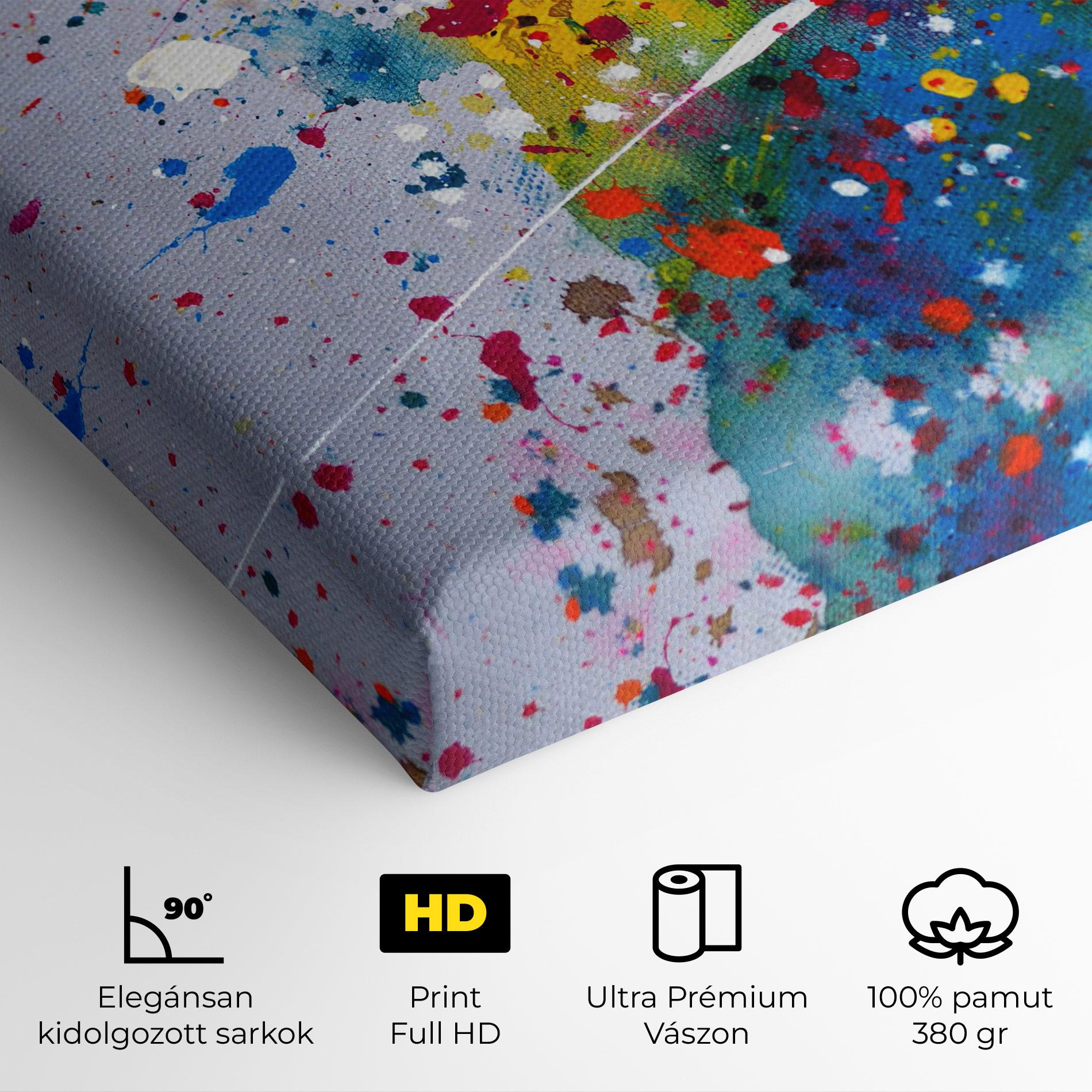 Vászonkép Watercolor Drops mockup 4