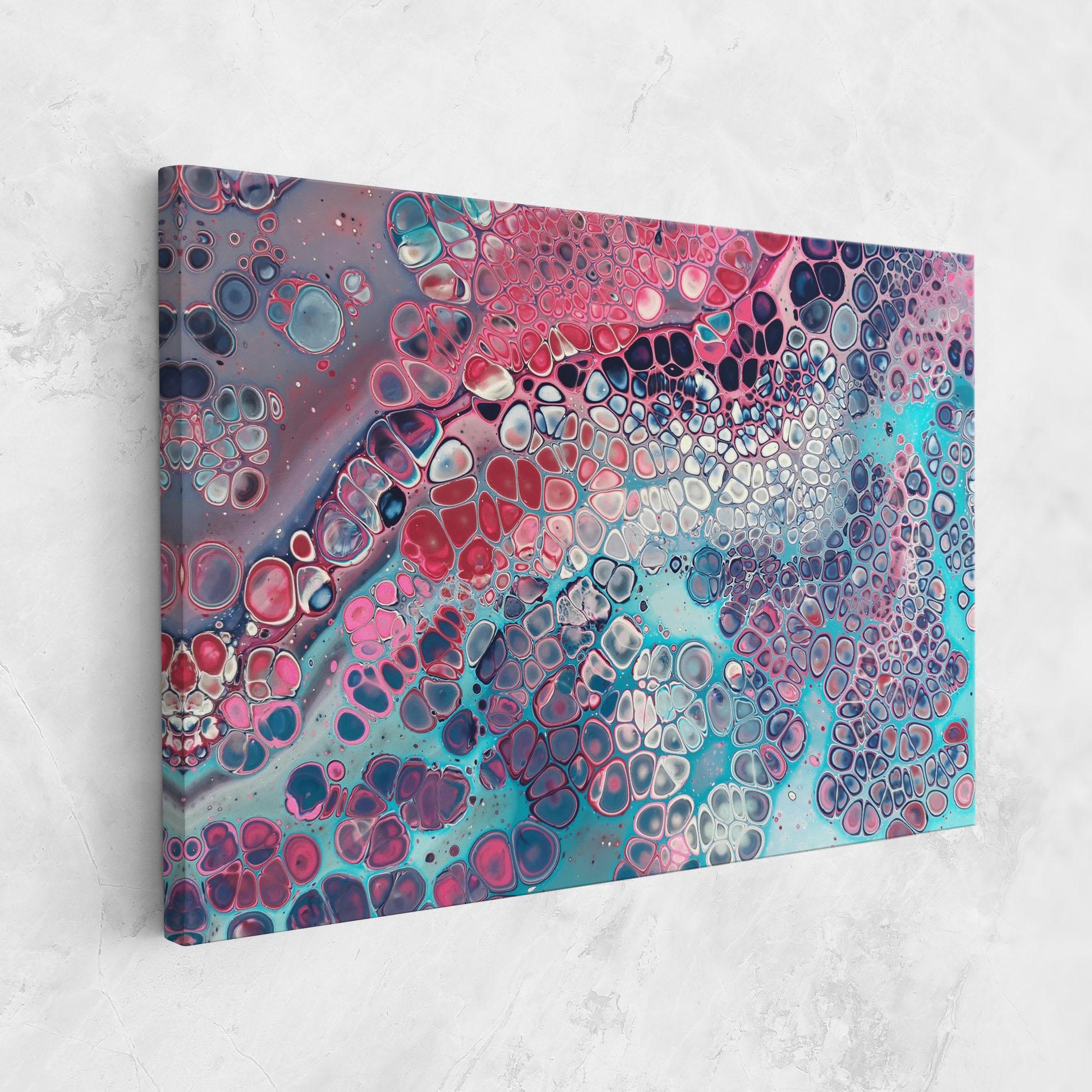 Vászonkép Abstract Blue Objects mockup 1