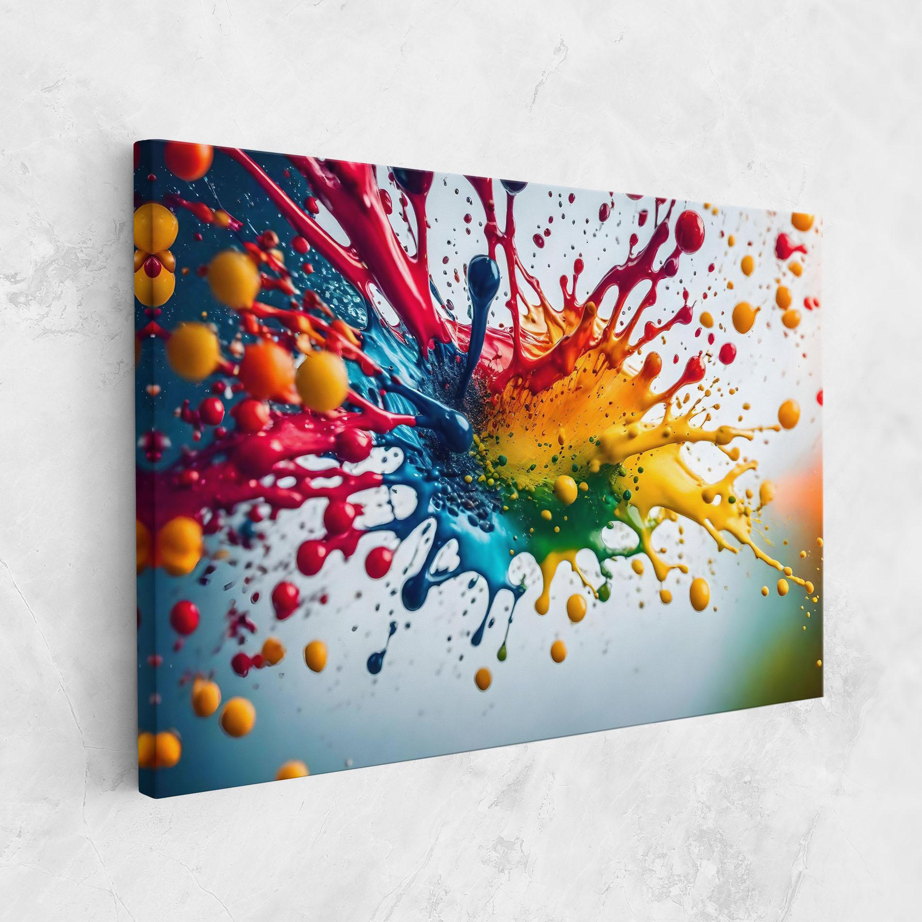 Vászonkép Colorful Splash Rainbow mockup 1