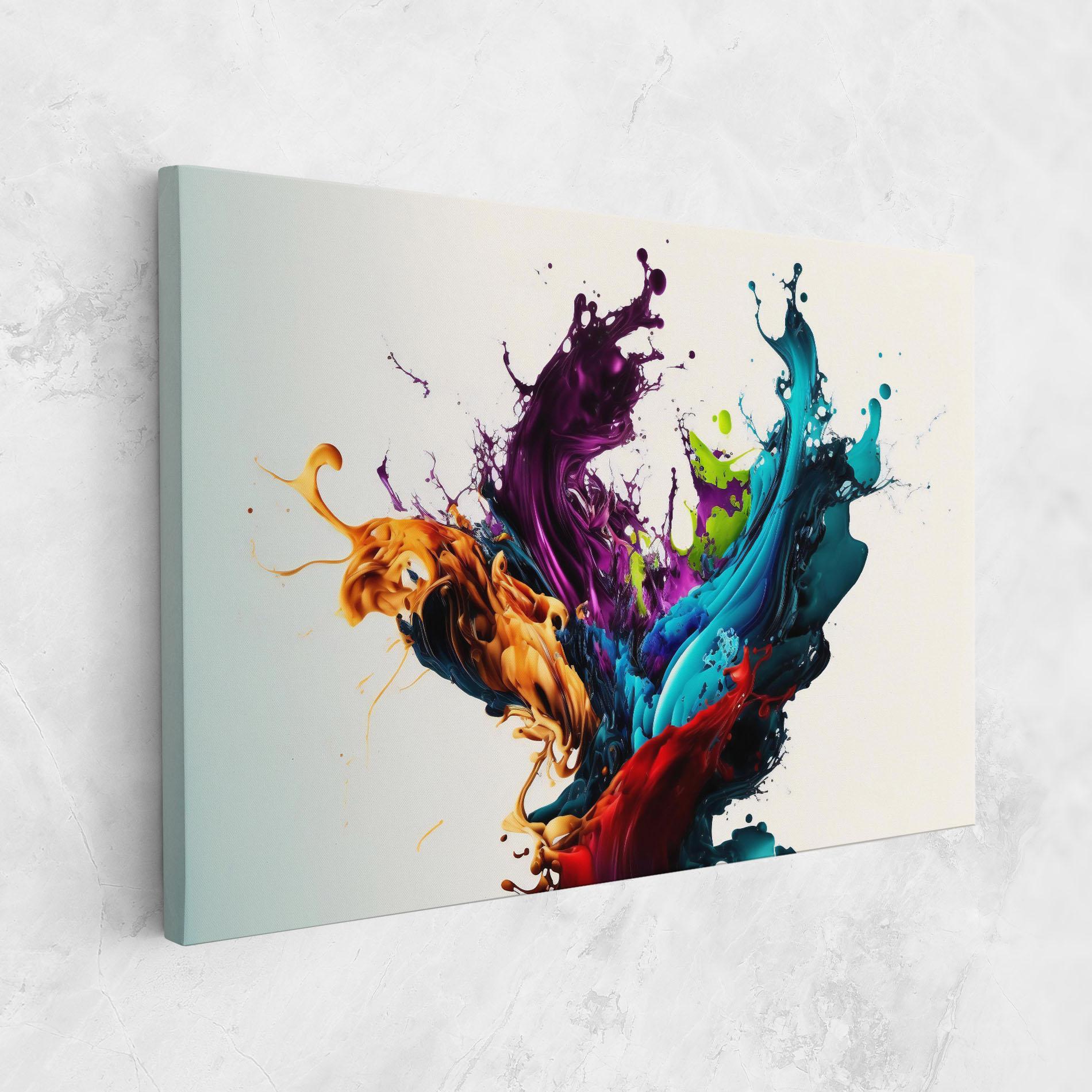 Vászonkép Dark Purple Splash mockup 1