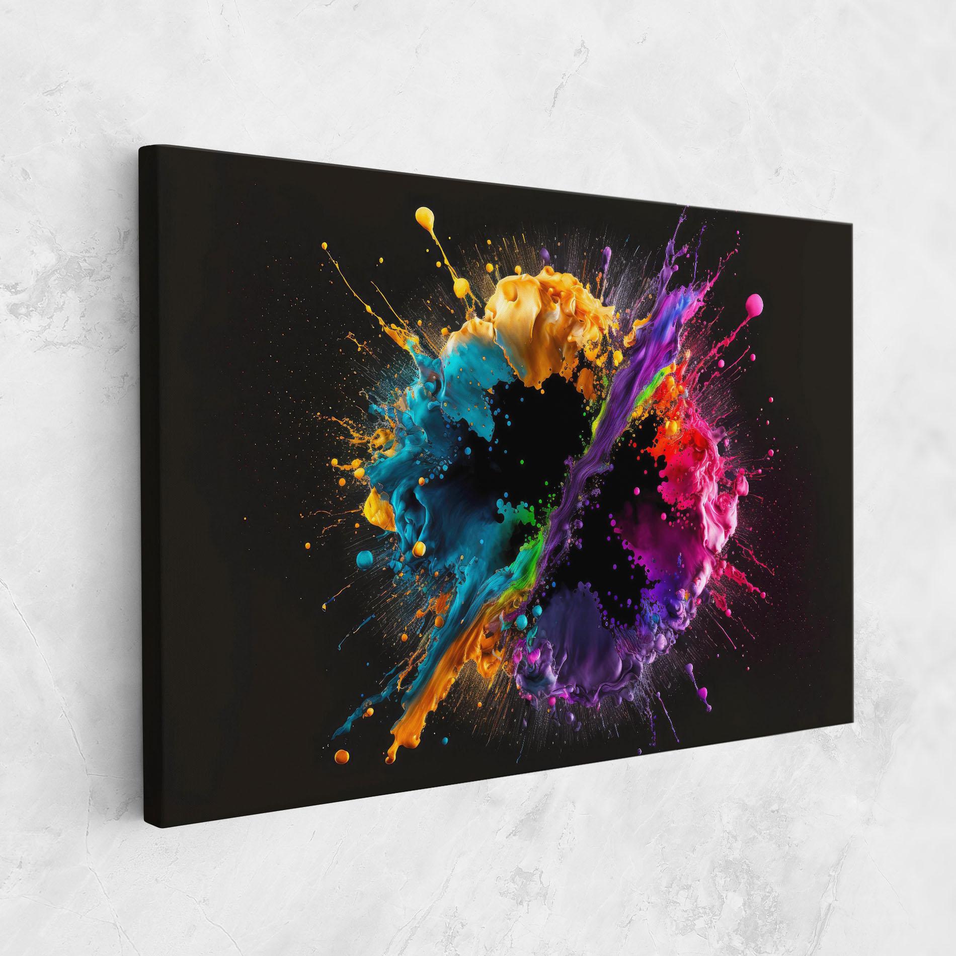 Vászonkép Oily Splash Explosion mockup 1