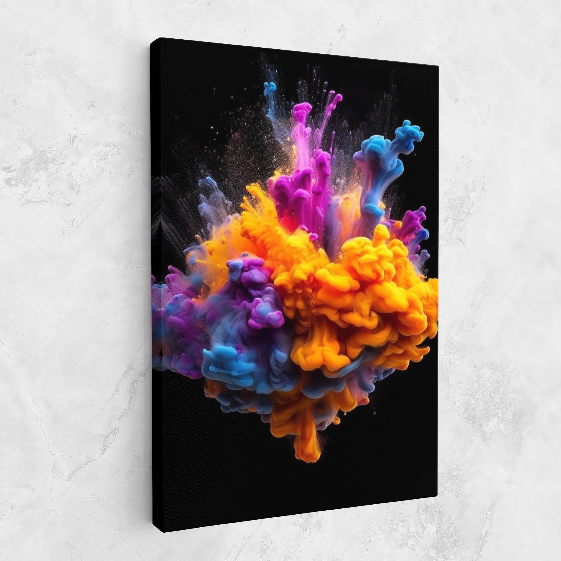 Vászonkép Colorful Cloud Liquid mockup 1