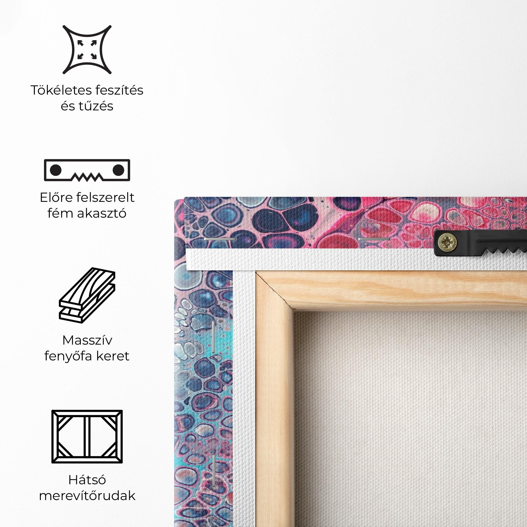 Vászonkép Abstract Blue Objects mockup 5