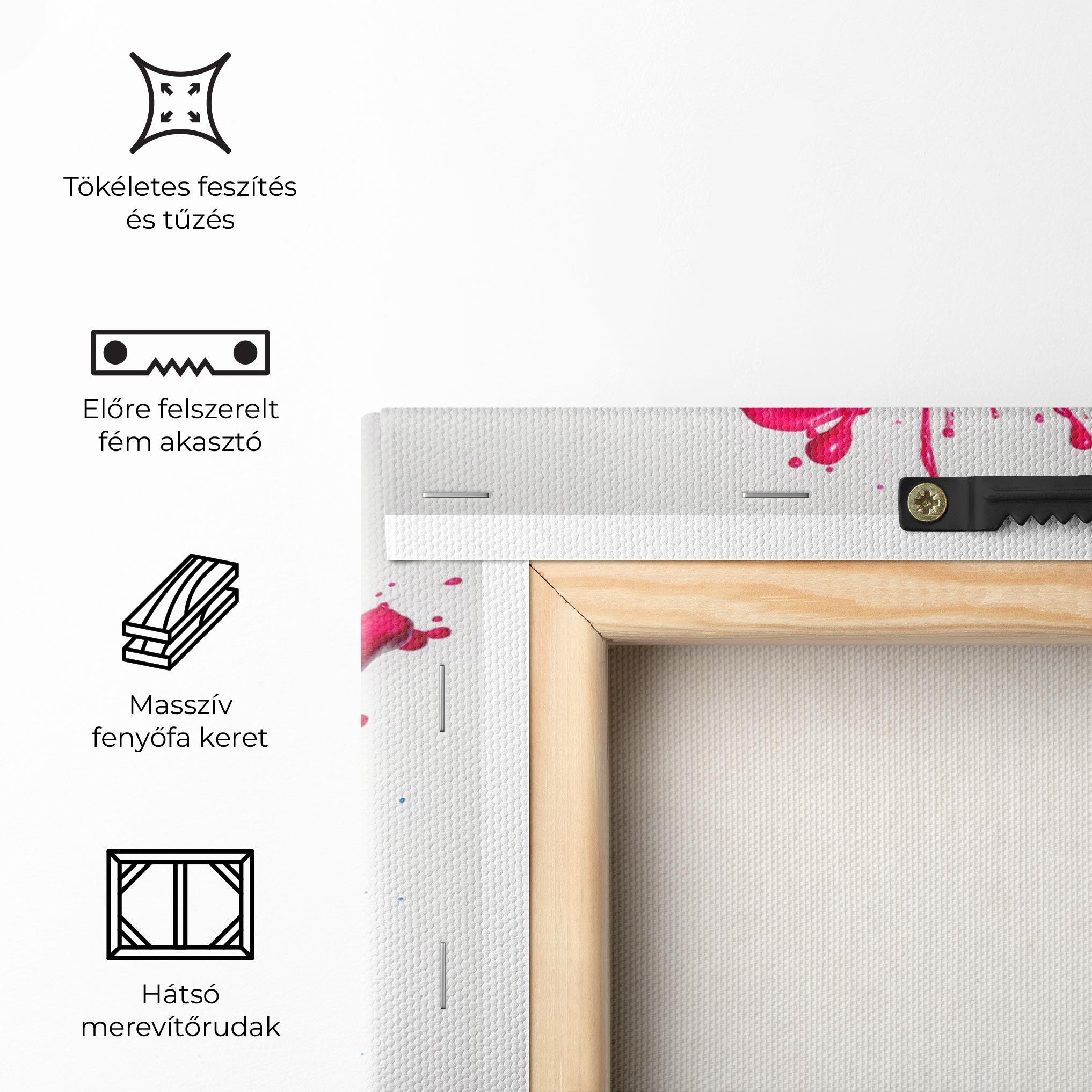 Vászonkép Colorful Explosion Paint mockup 5