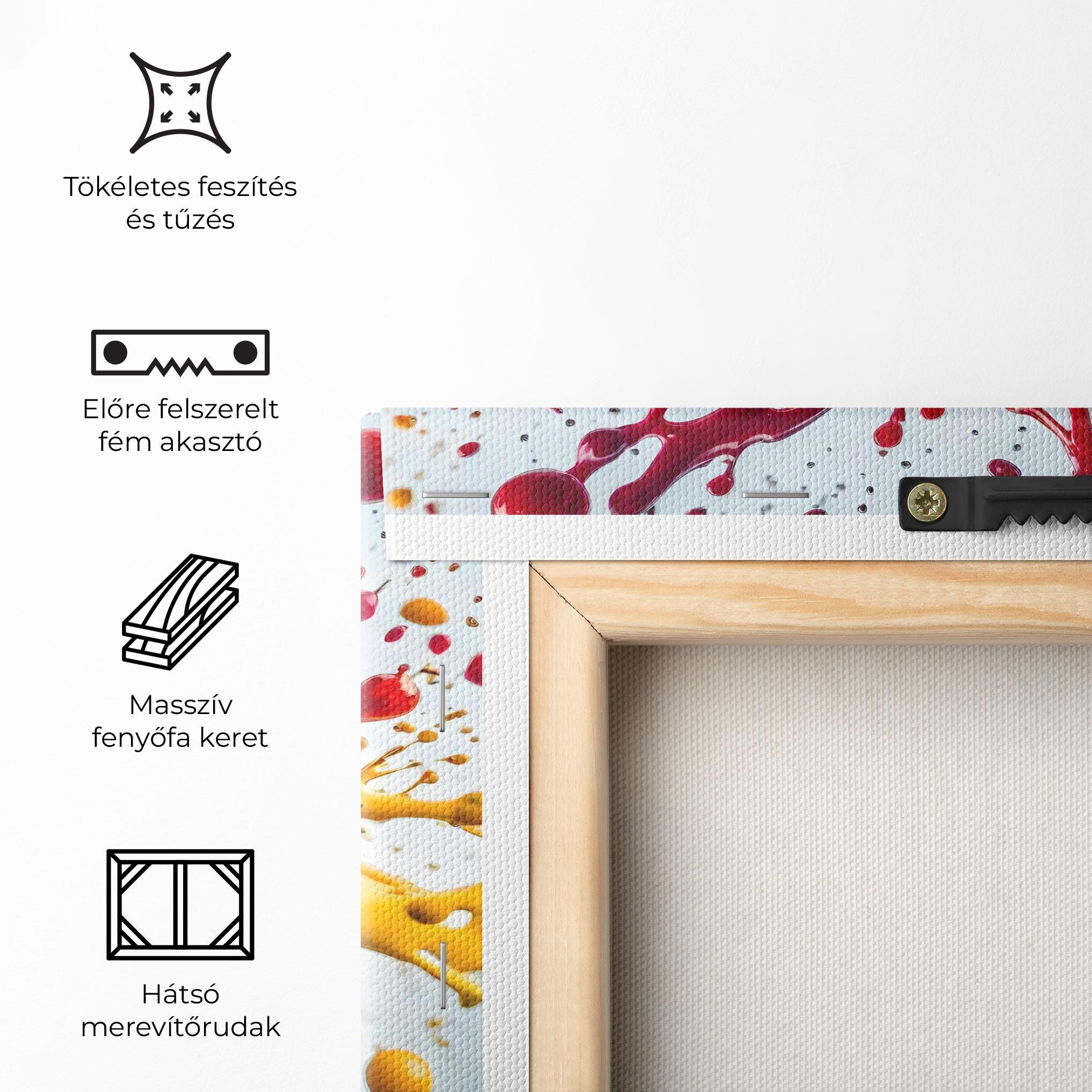 Vászonkép Colorful Splash Rainbow mockup 5