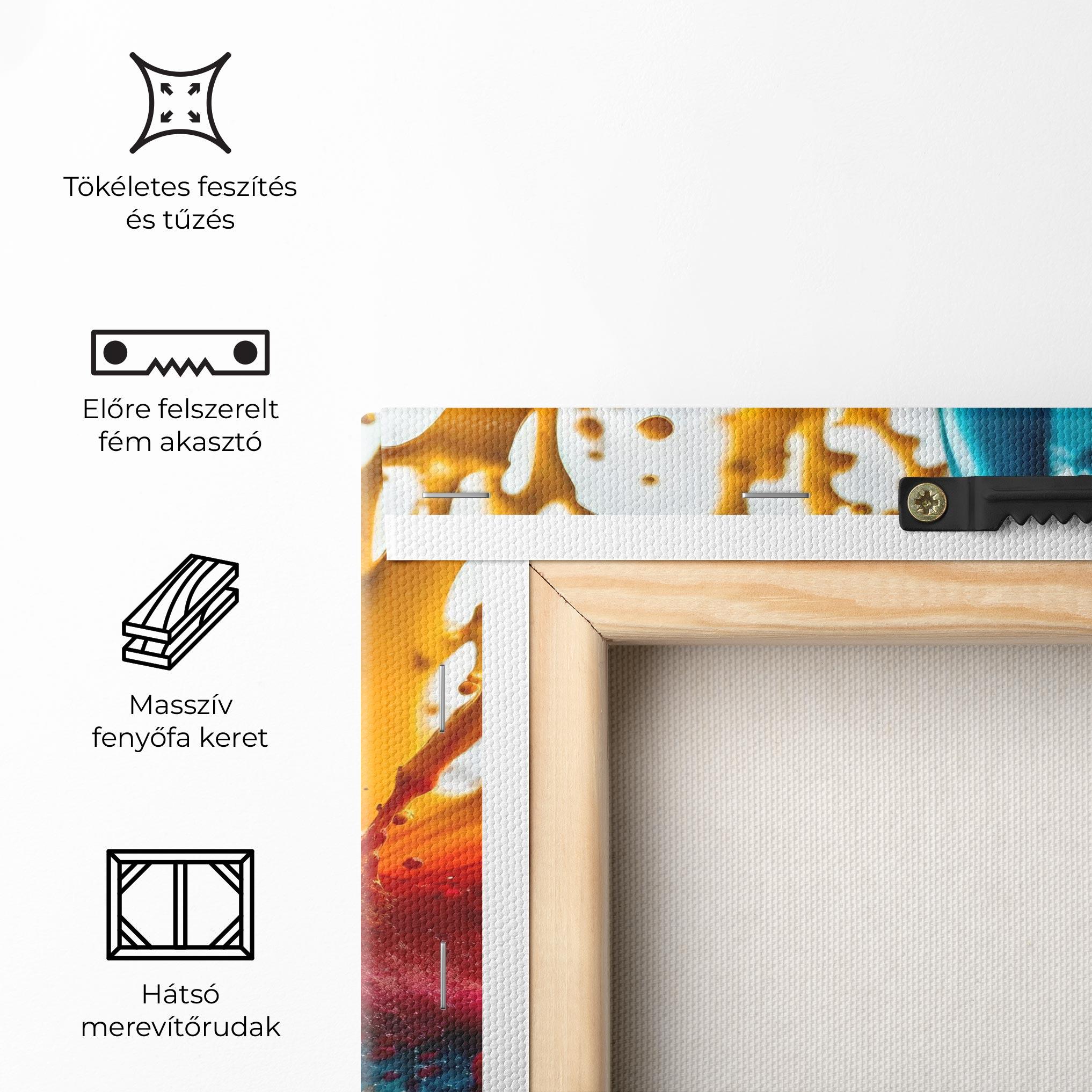 Vászonkép Colorful Water Splash mockup 5