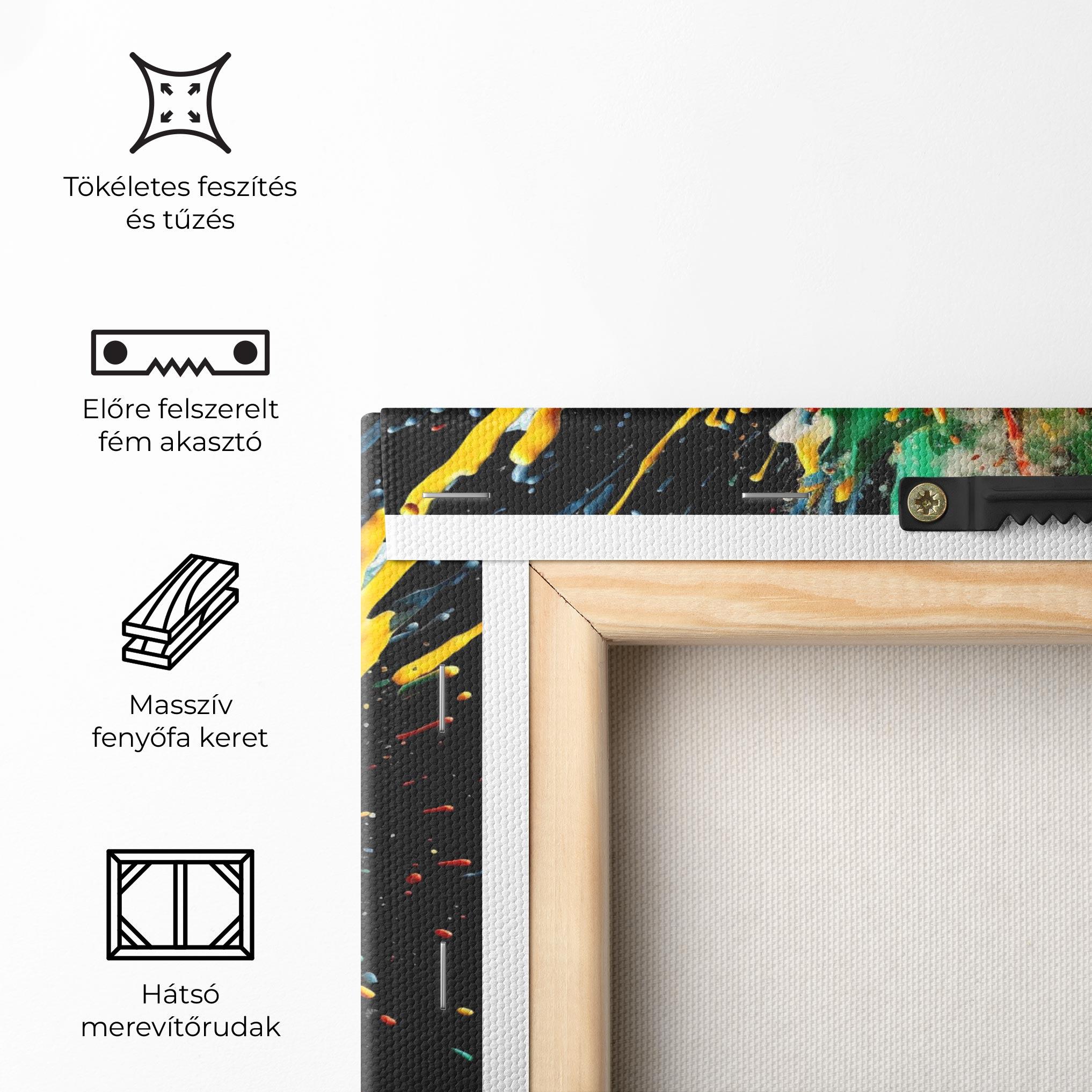 Vászonkép Floating Color Splash mockup 5