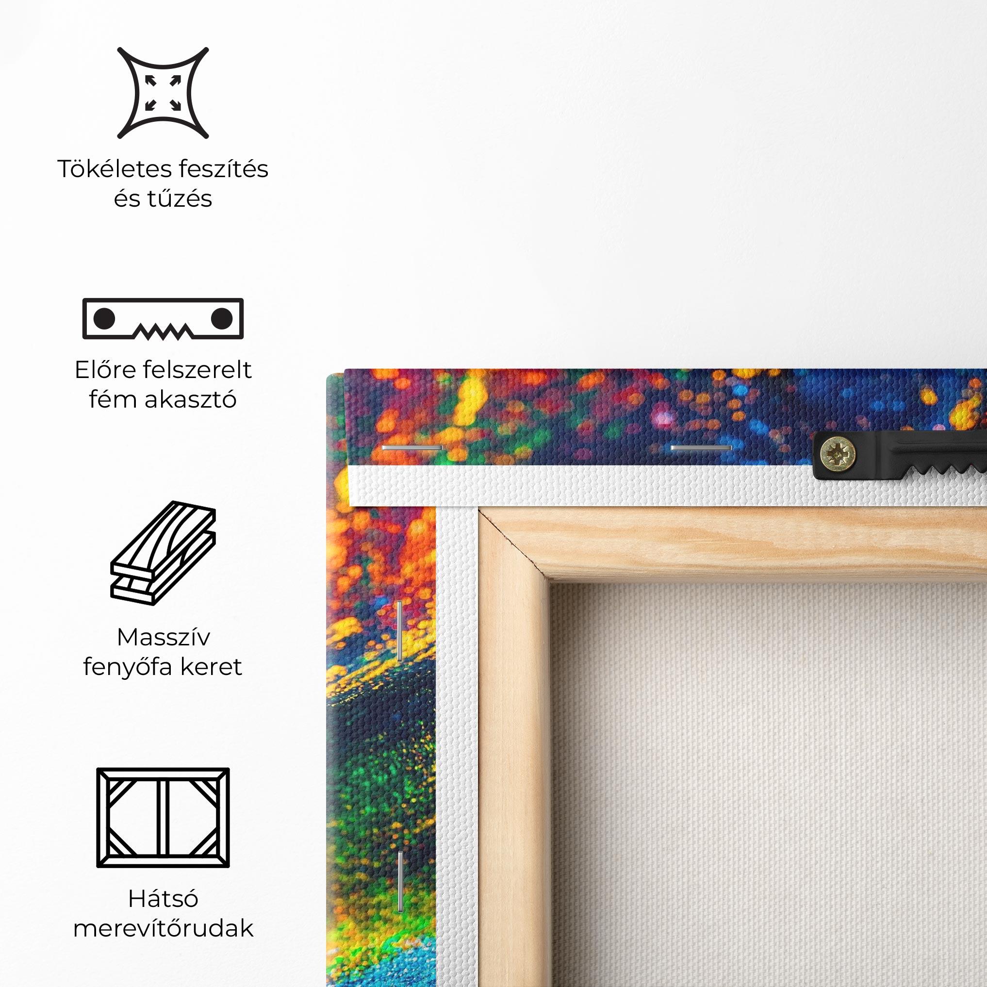 Vászonkép Fluorescent Green Lips mockup 5