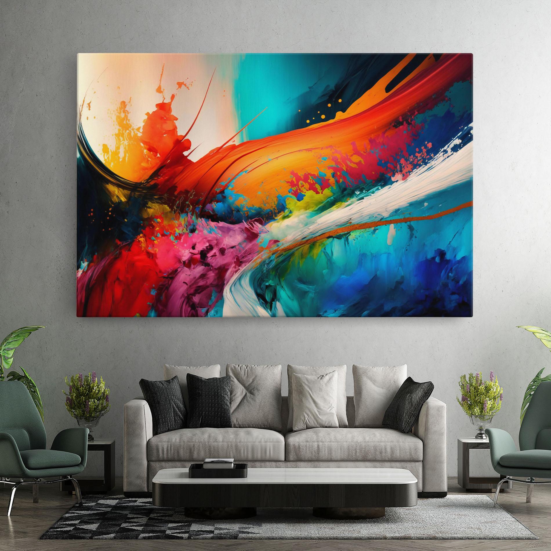 Vászonkép Art Brush Strokes mockup 7