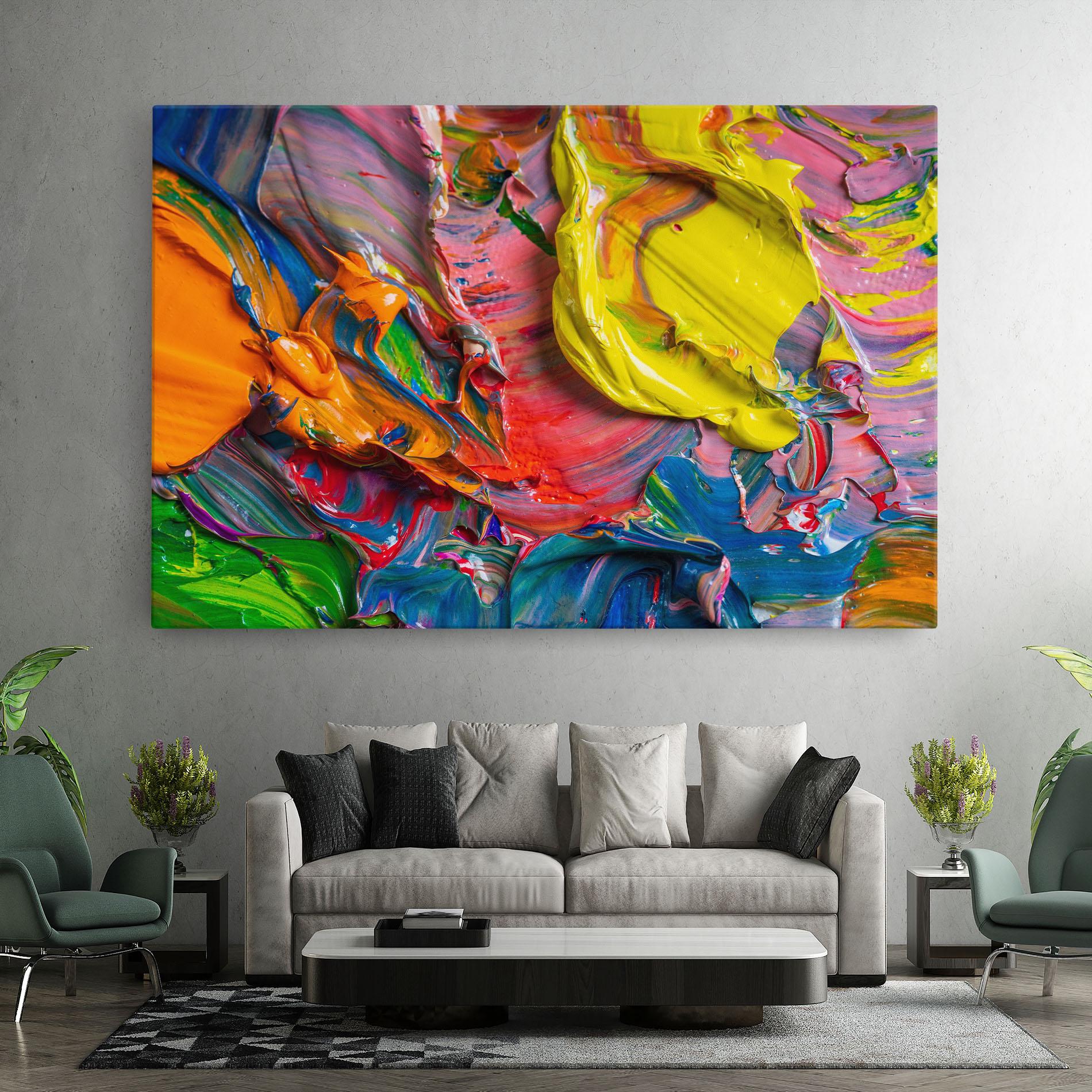 Vászonkép Bright Oil Colors mockup 7