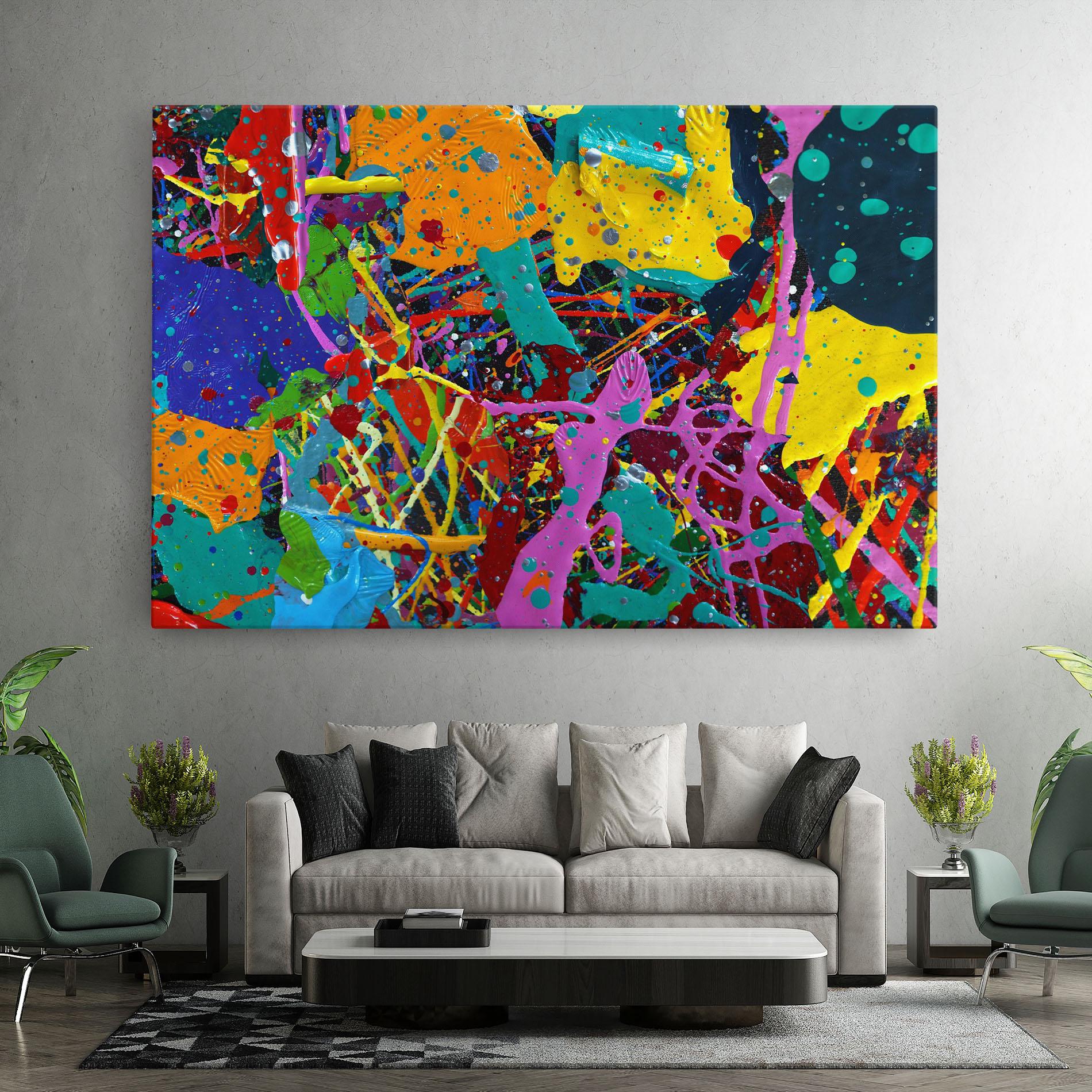 Vászonkép Dark Panorama mockup 7