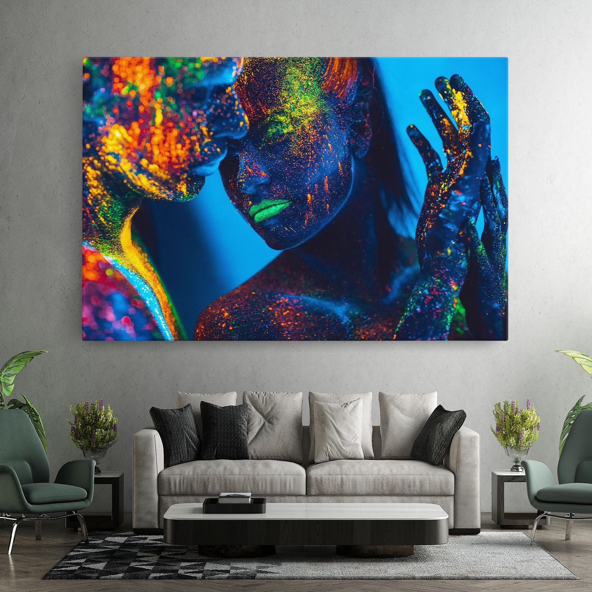 Vászonkép Fluorescent Couple mockup 7