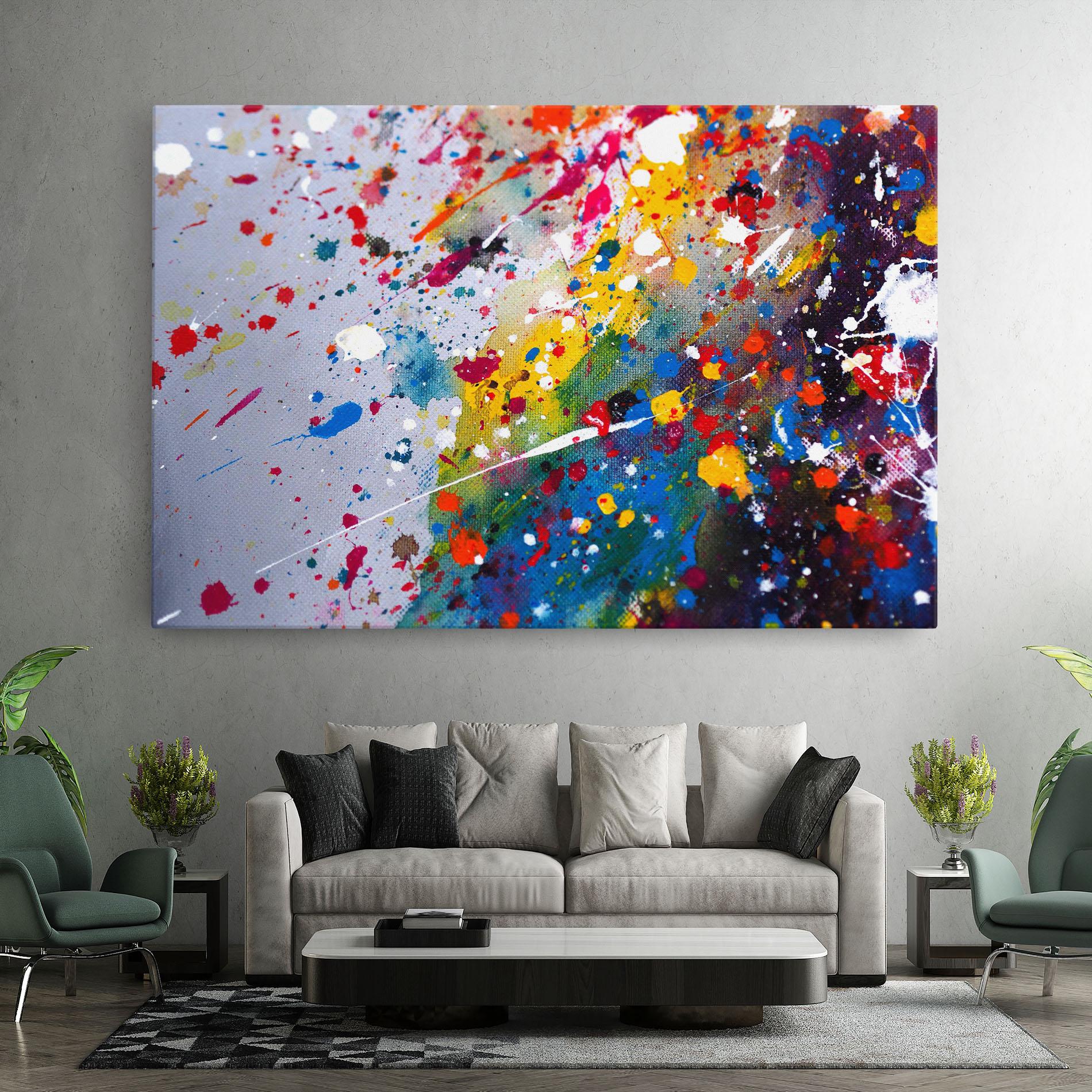 Vászonkép Watercolor Drops mockup 7