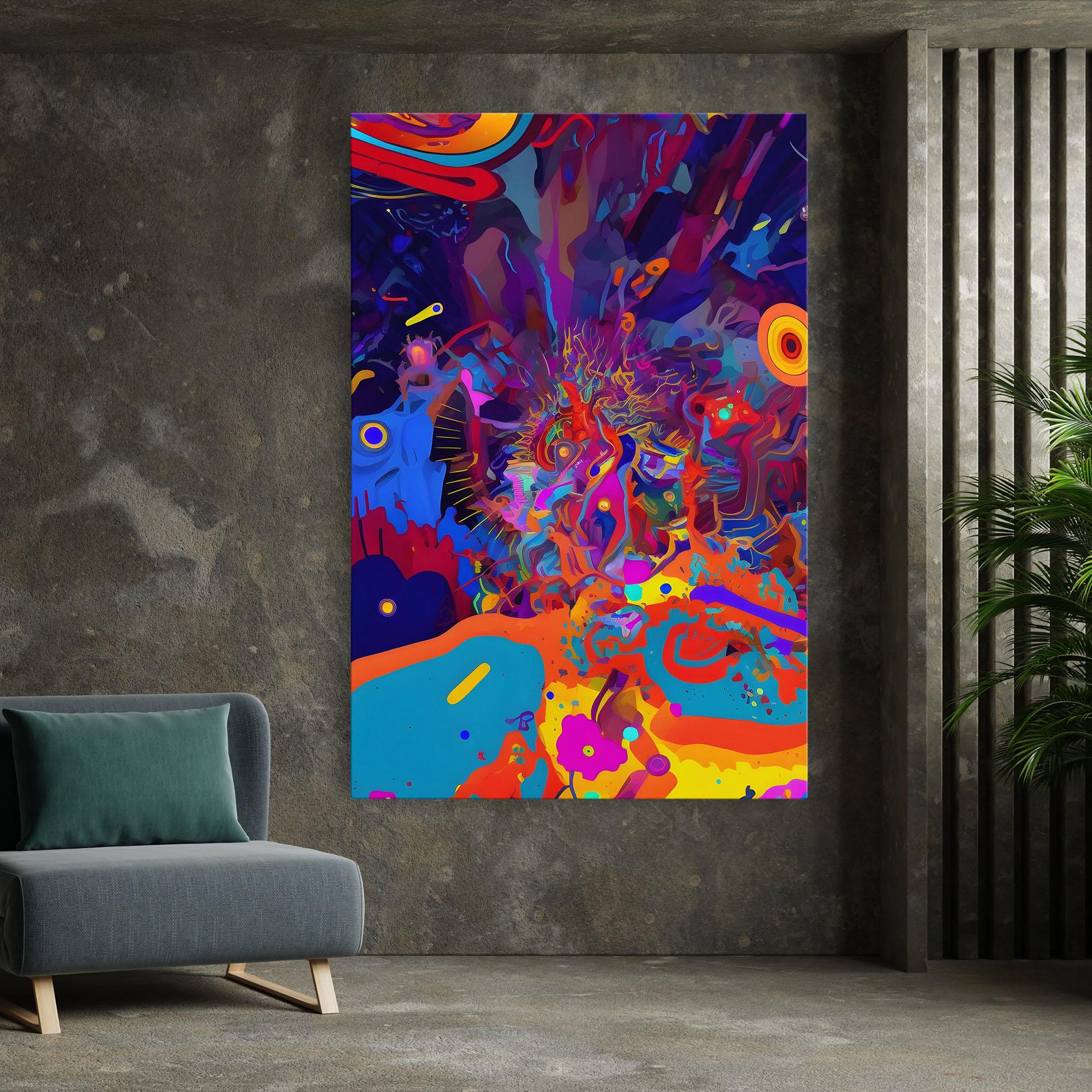 Vászonkép Abstract Color Work mockup 7