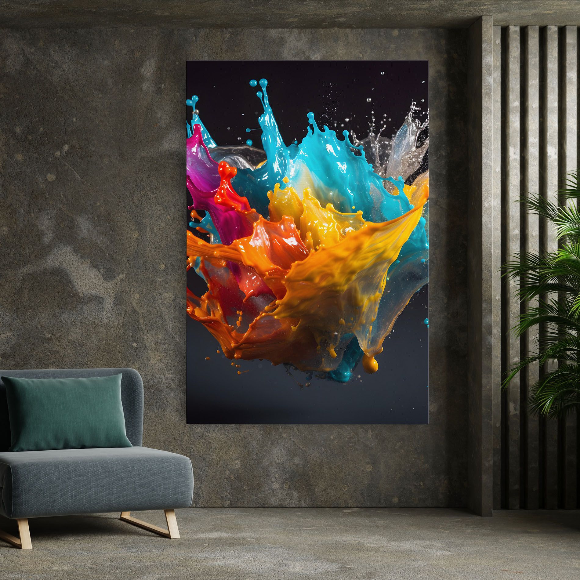 Colorful Splash Floating mockup 7