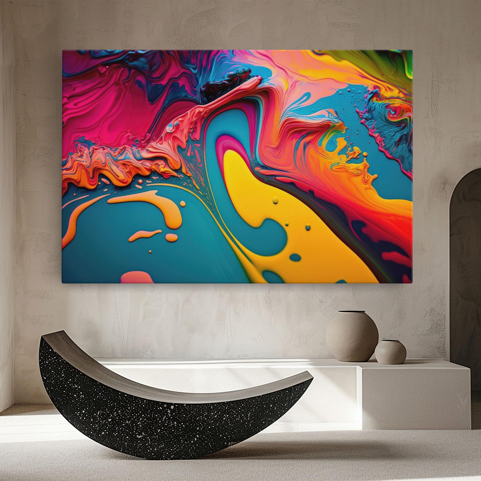 Vászonkép Acrylic Close Up mockup 8