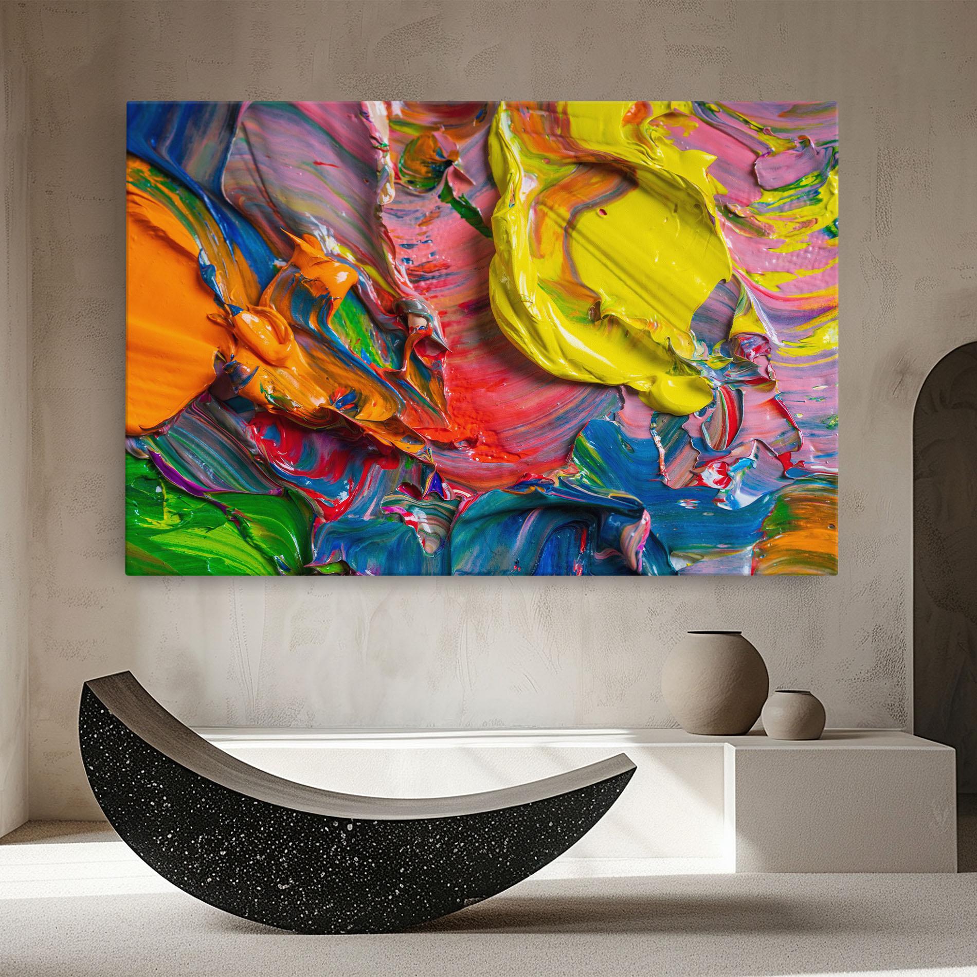 Vászonkép Bright Oil Colors mockup 8