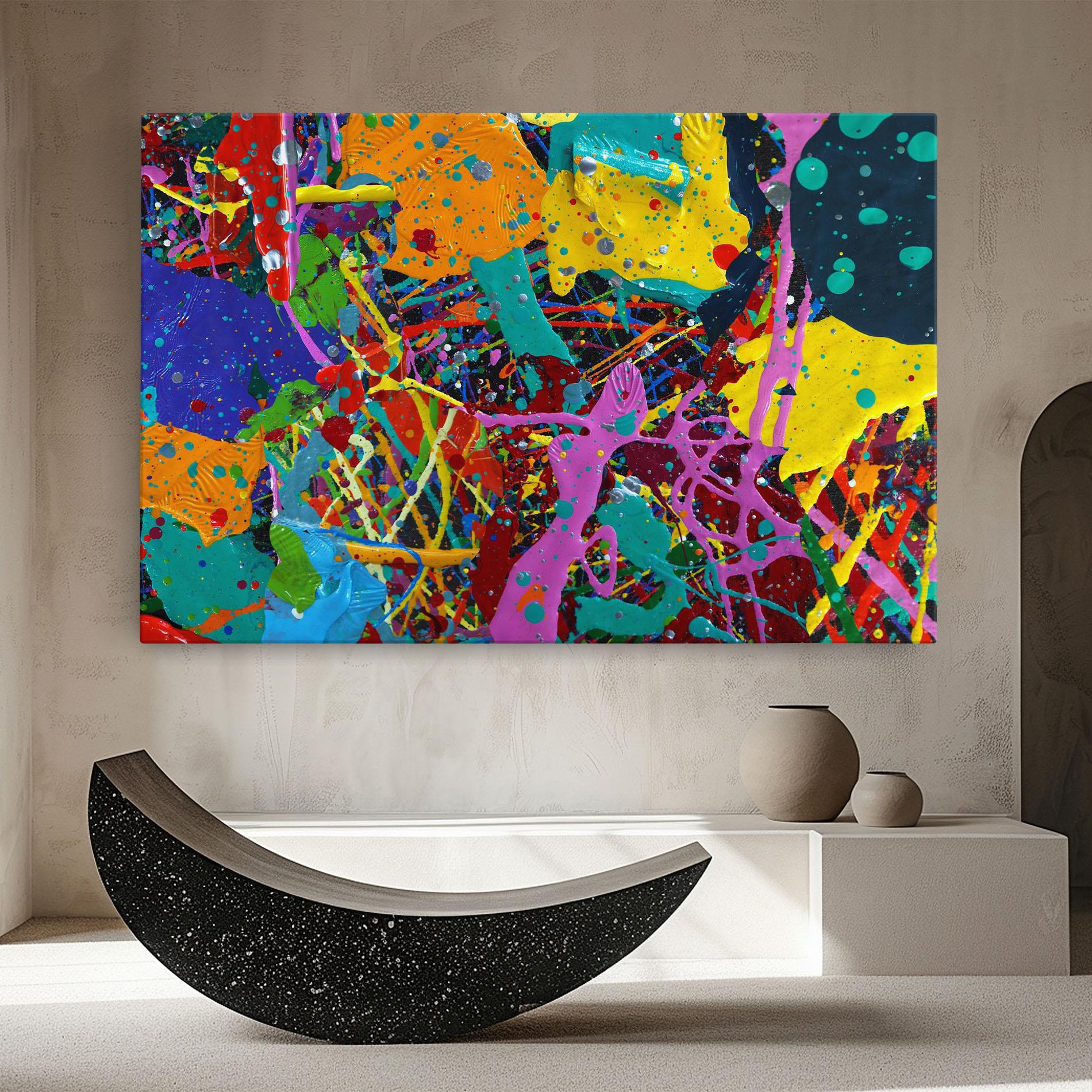 Vászonkép Dark Panorama mockup 8