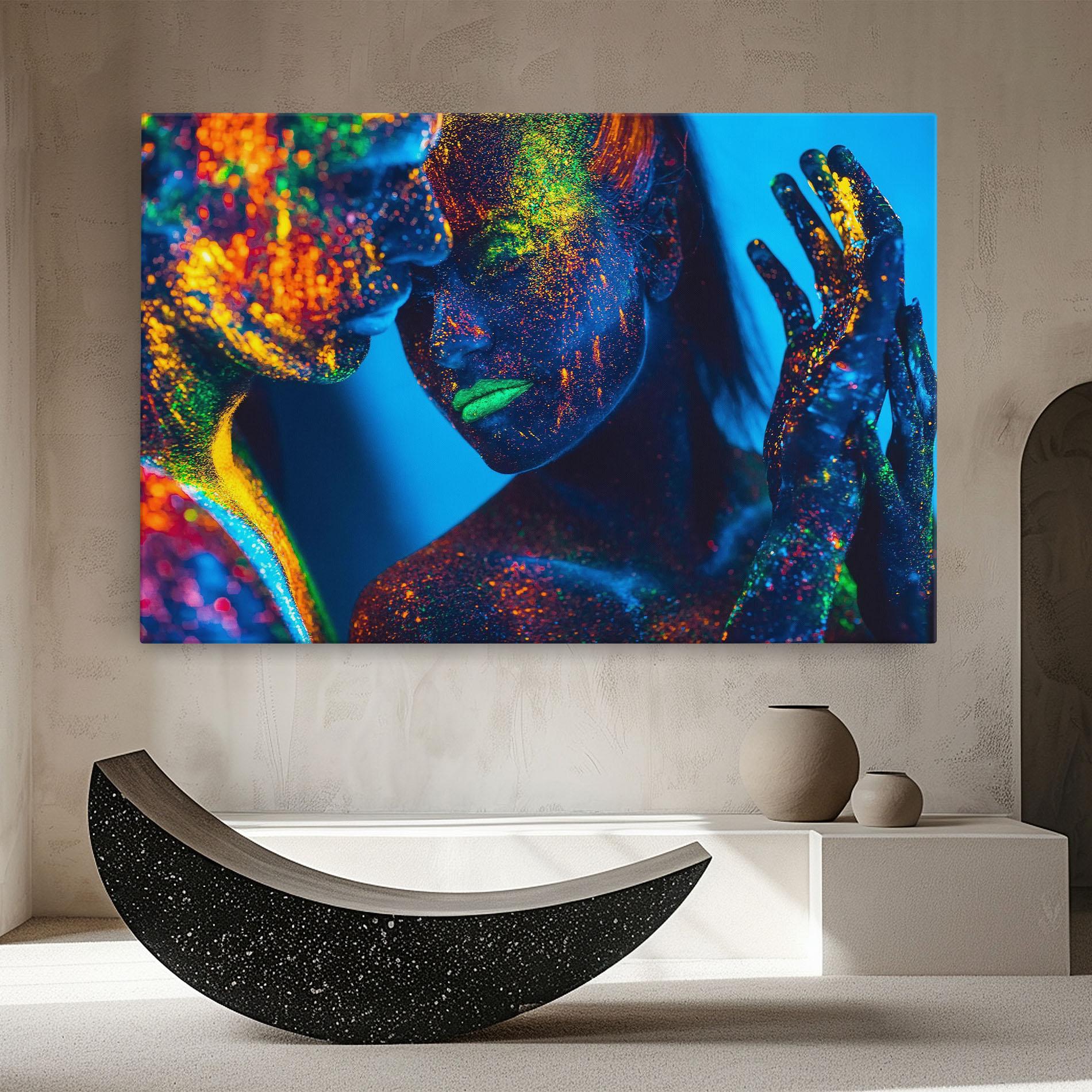 Vászonkép Fluorescent Couple mockup 8