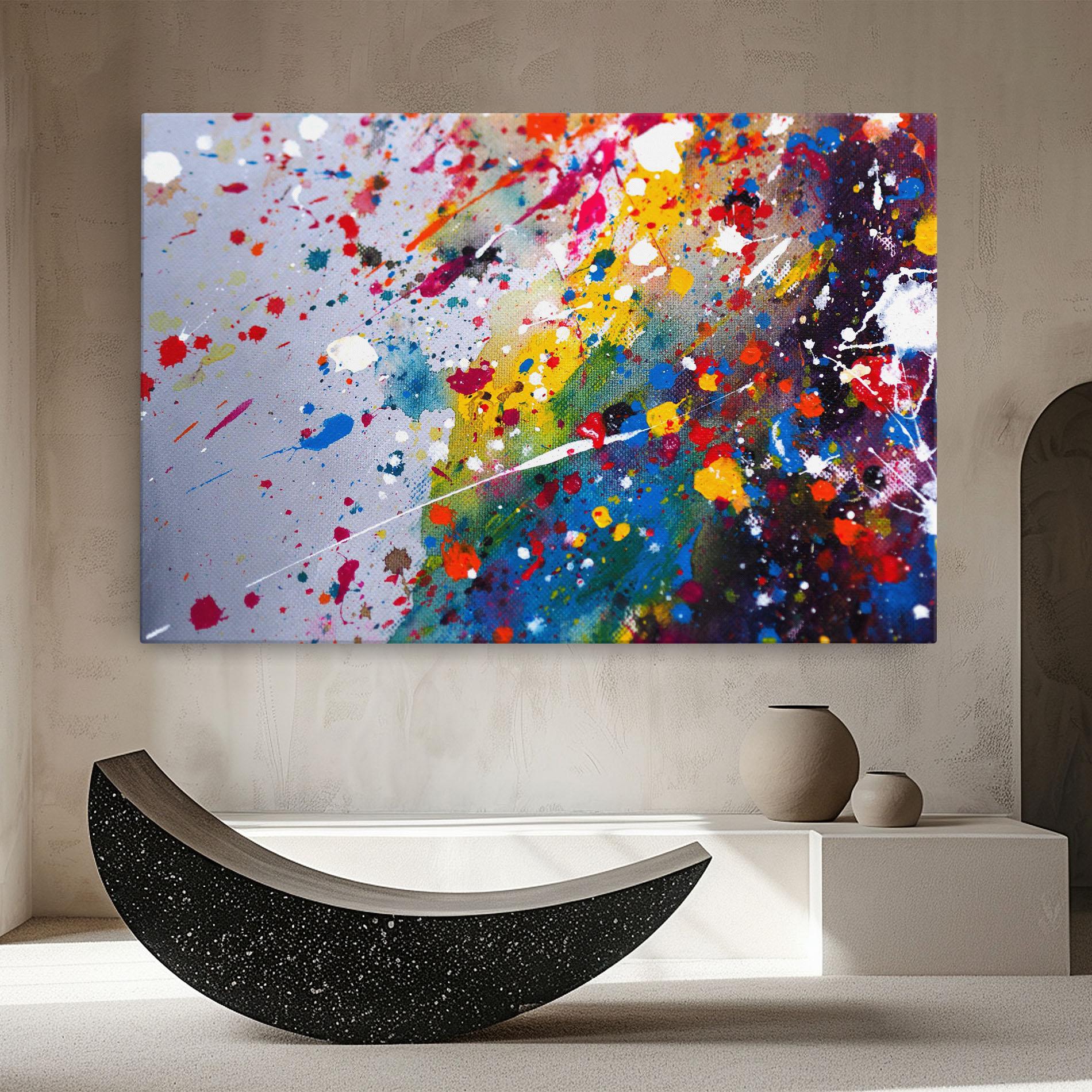 Vászonkép Watercolor Drops mockup 8