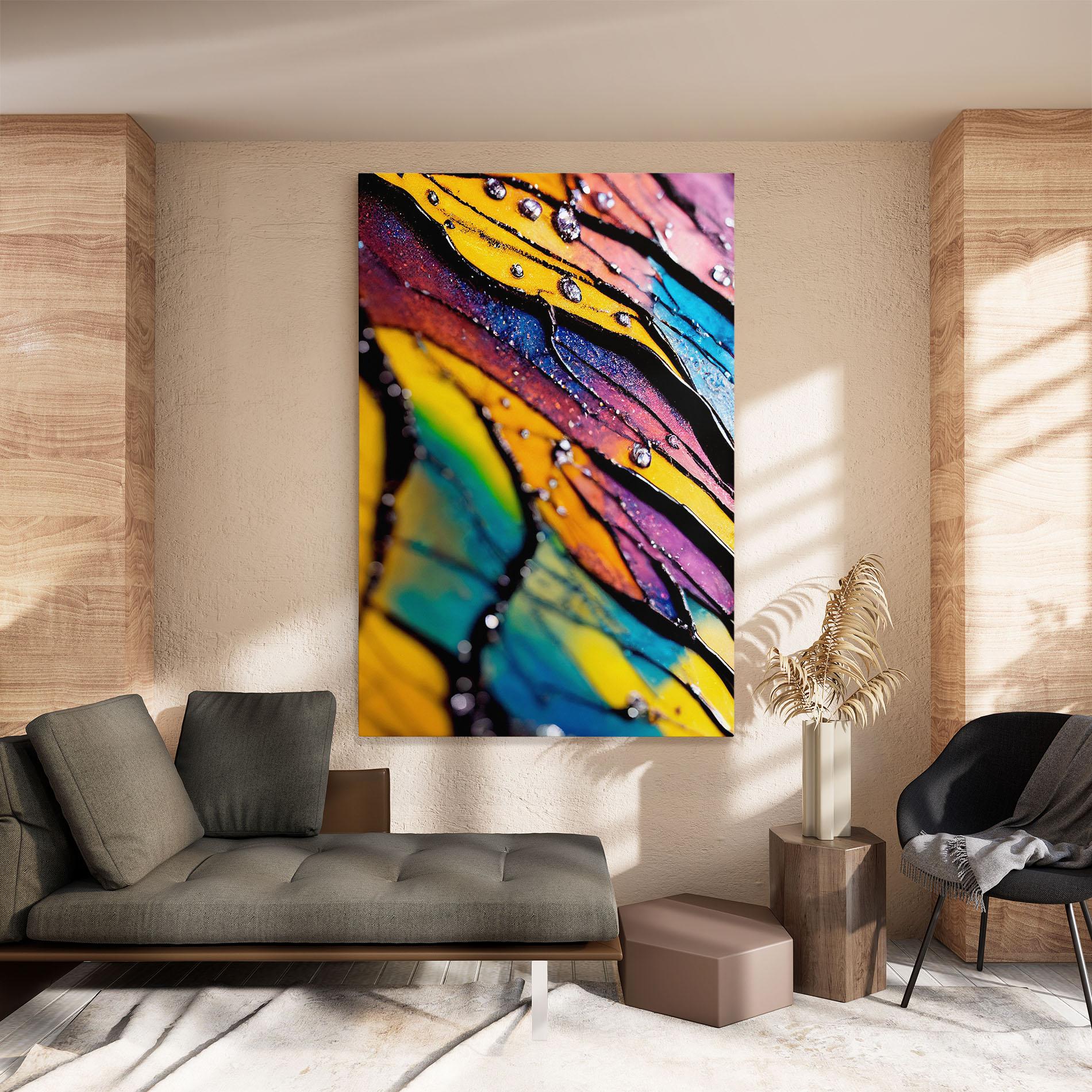 Vászonkép Beautiful Colorful Epoxy mockup 8