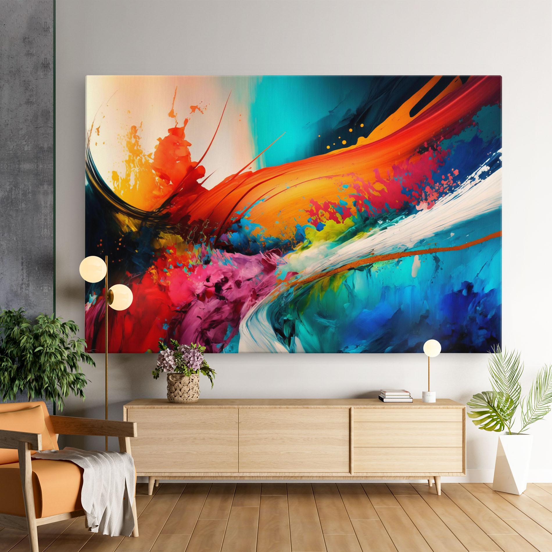 Vászonkép Art Brush Strokes mockup 9